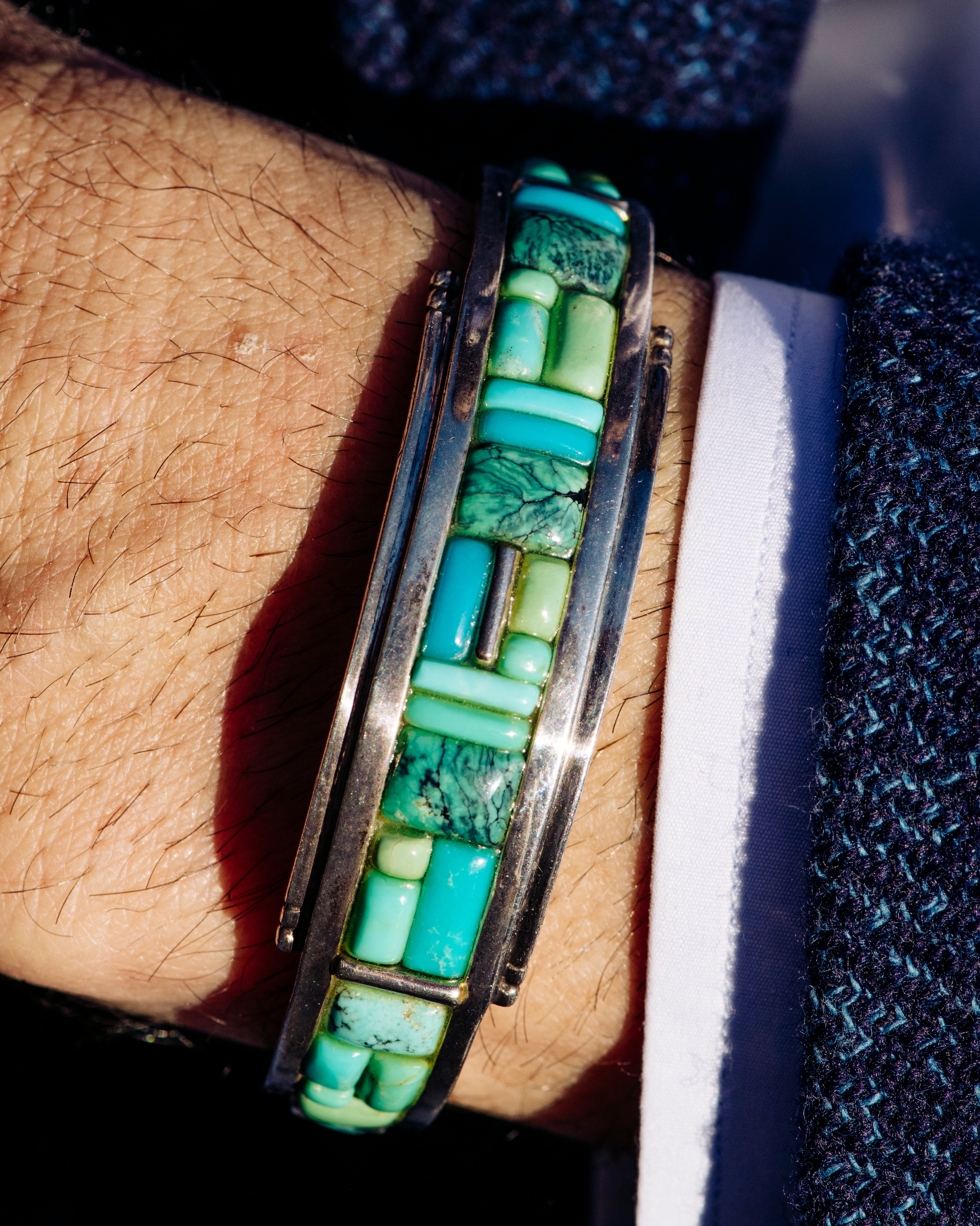 Turquoise Horizon Inlay Cuff