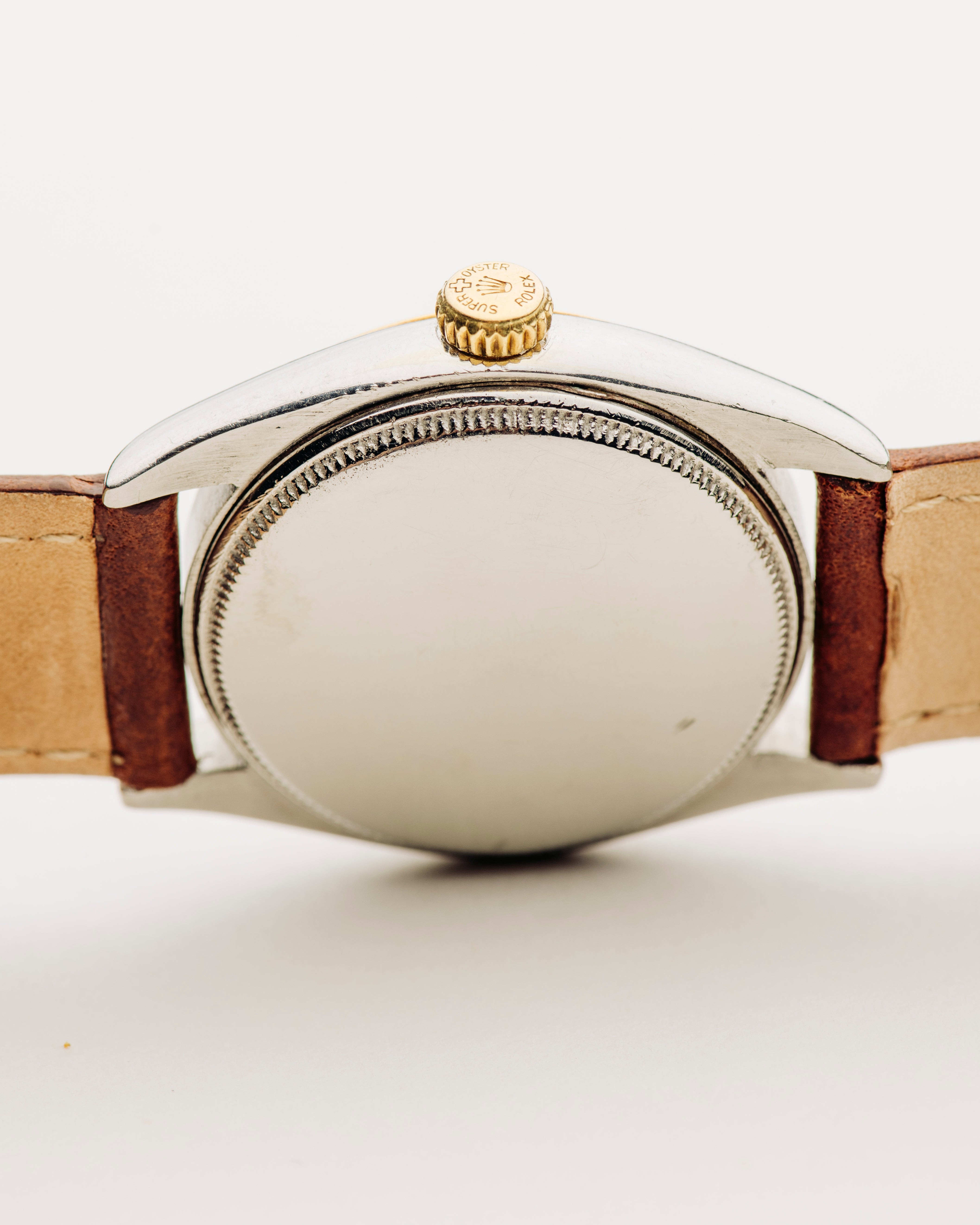 Rolex Oyster Perpetual "Big Bubbleback" on Leather Strap
