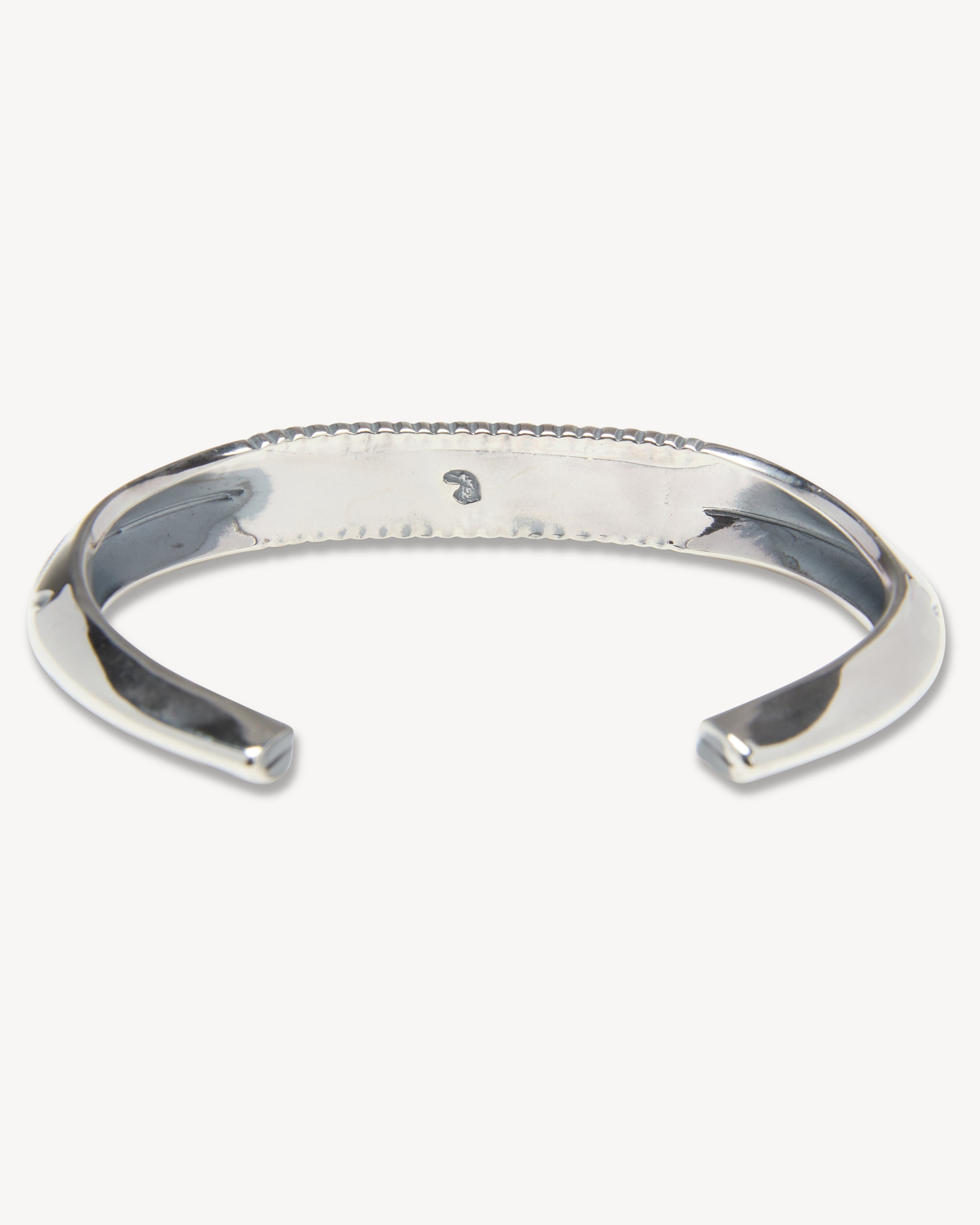 Tapered End Cuff with Turquoise Accent