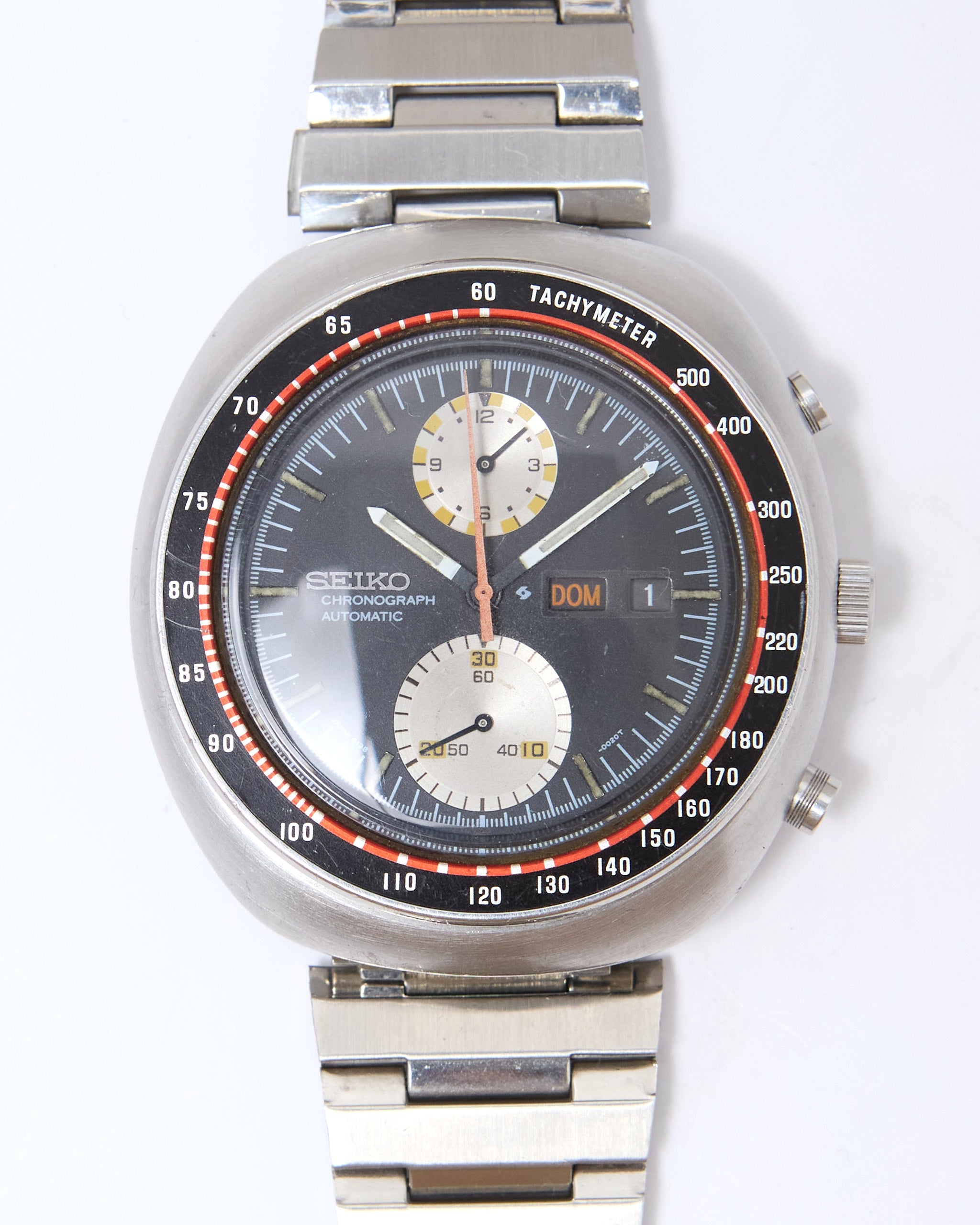 Seiko UFO Chronograph 6138-0011 Automatic in Steel Case on Steel Brace