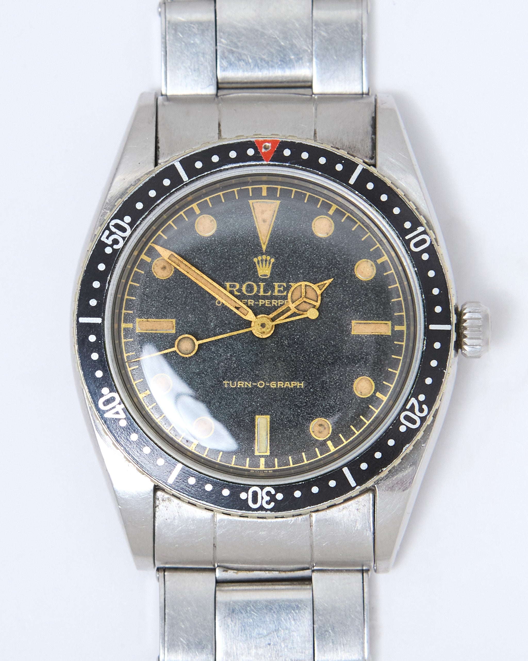Rolex Turn-O-Graph 6202 Gilt Dial on Oyster Rivet Bracelet