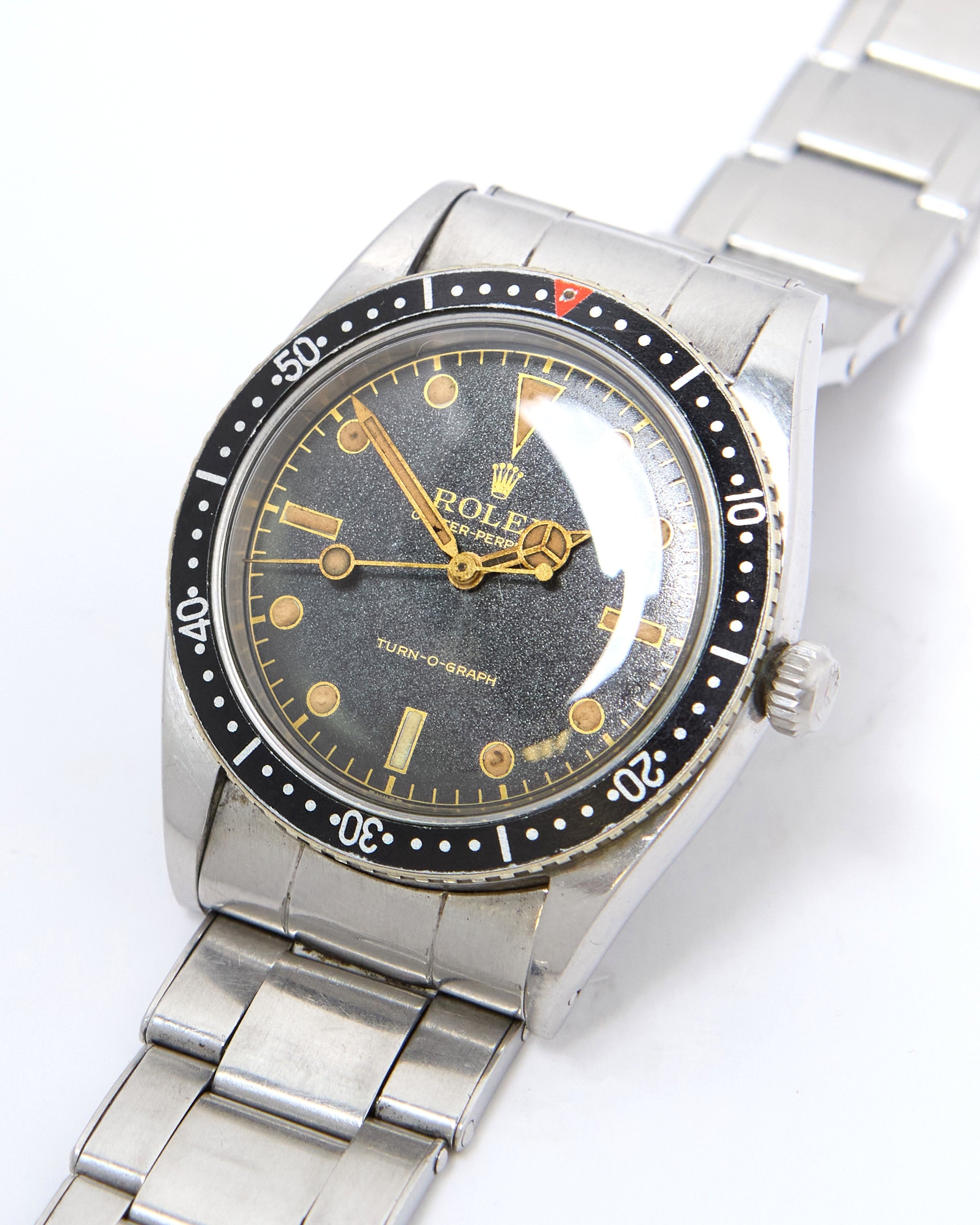 Rolex Turn-O-Graph 6202 Gilt Dial on Oyster Rivet Bracelet