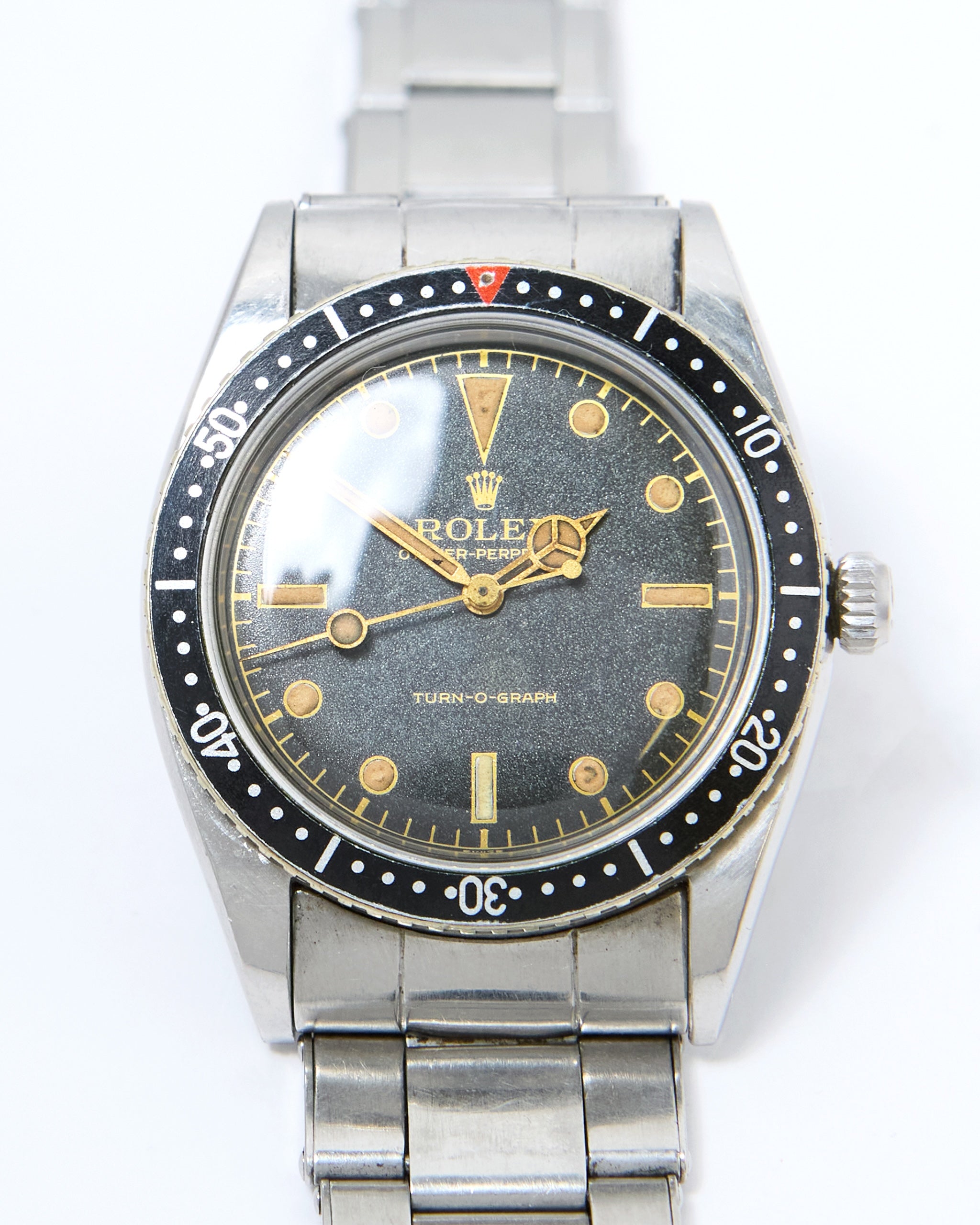 Rolex Turn-O-Graph 6202 Gilt Dial on Oyster Rivet Bracelet