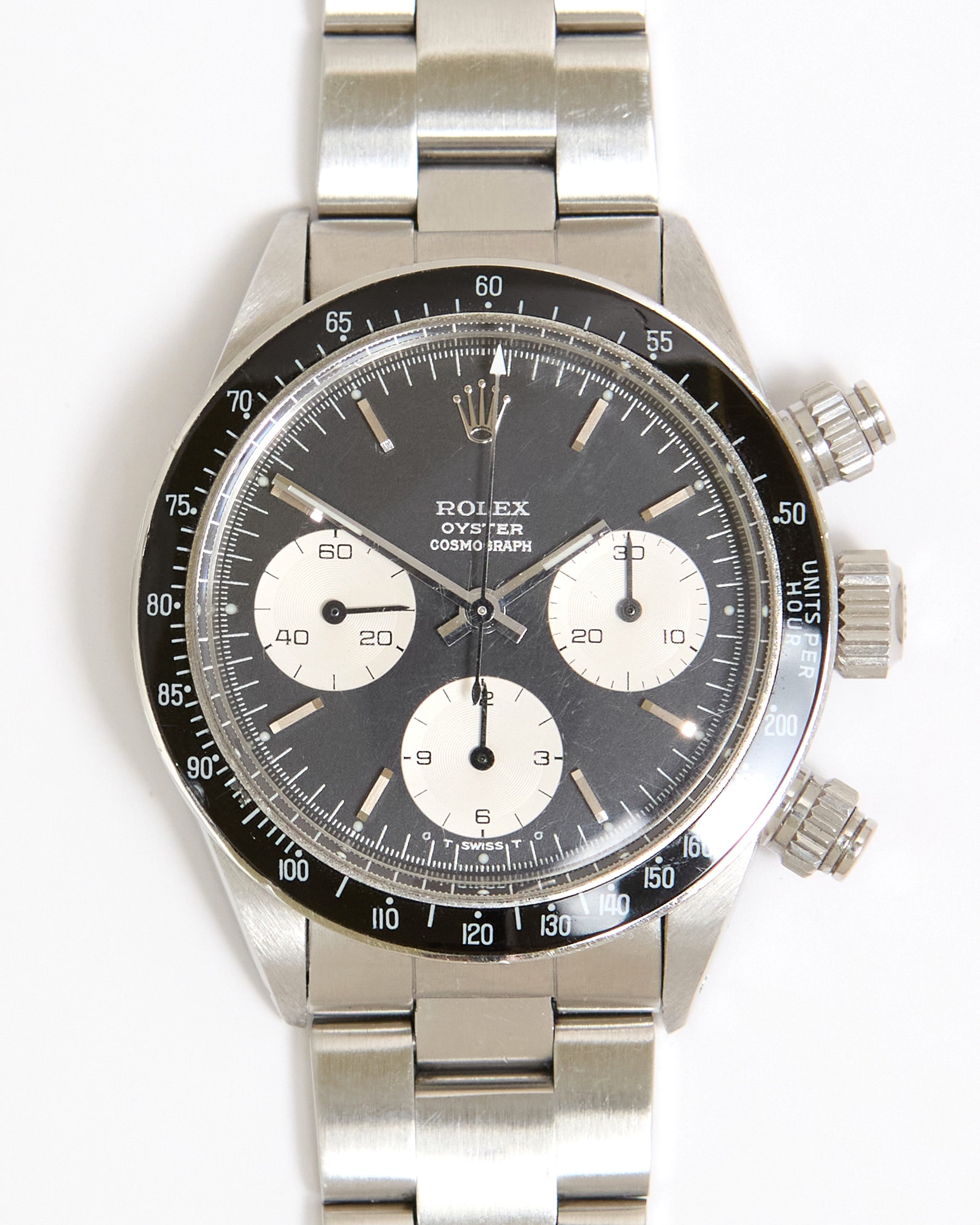 Rolex Daytona 6263 Black Sigma Silver Print Dial on Oyster Bracelet