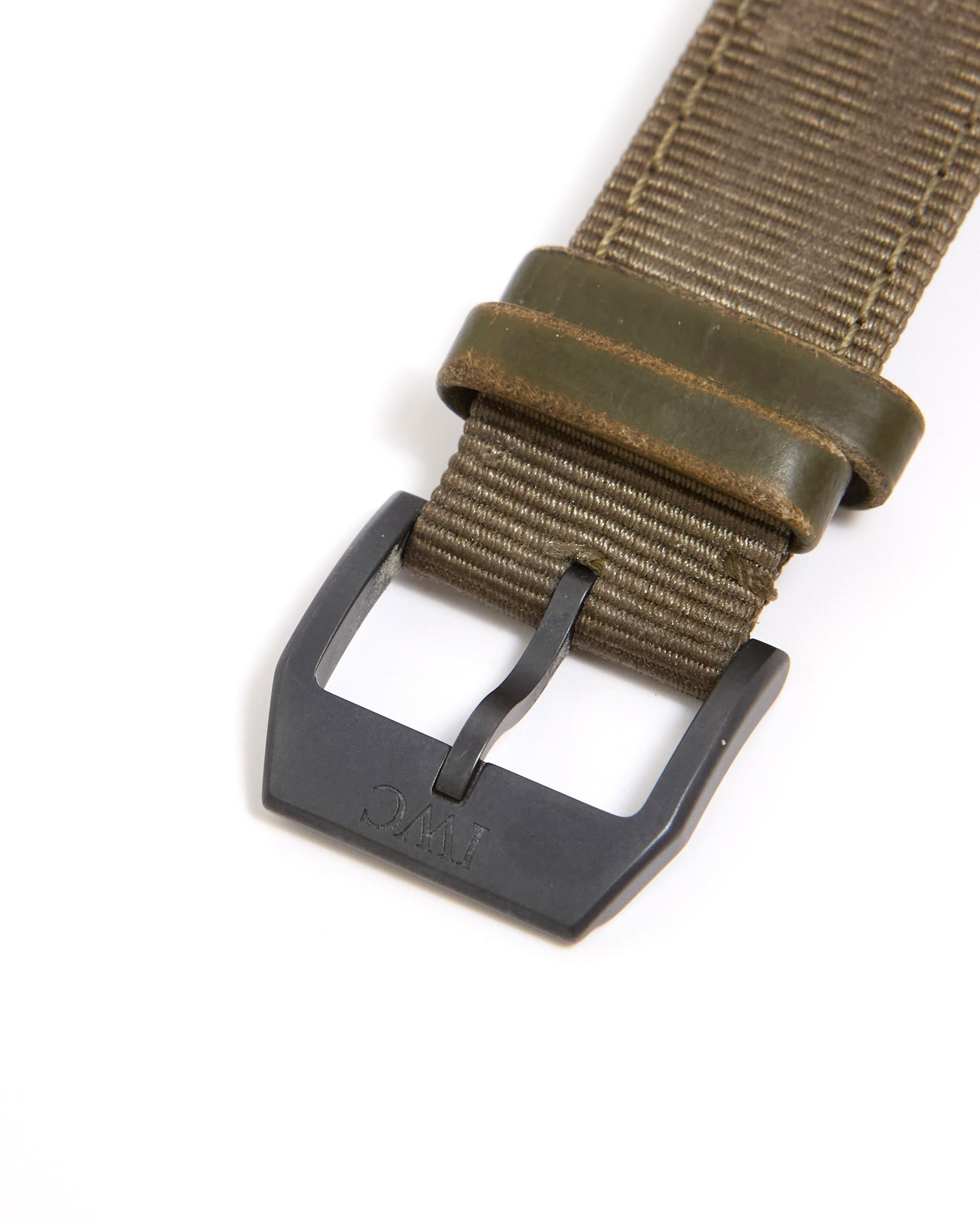 IWC Pilot Chronograph Top Gun IW389104 in Black Ceramic on Strap and Buckle