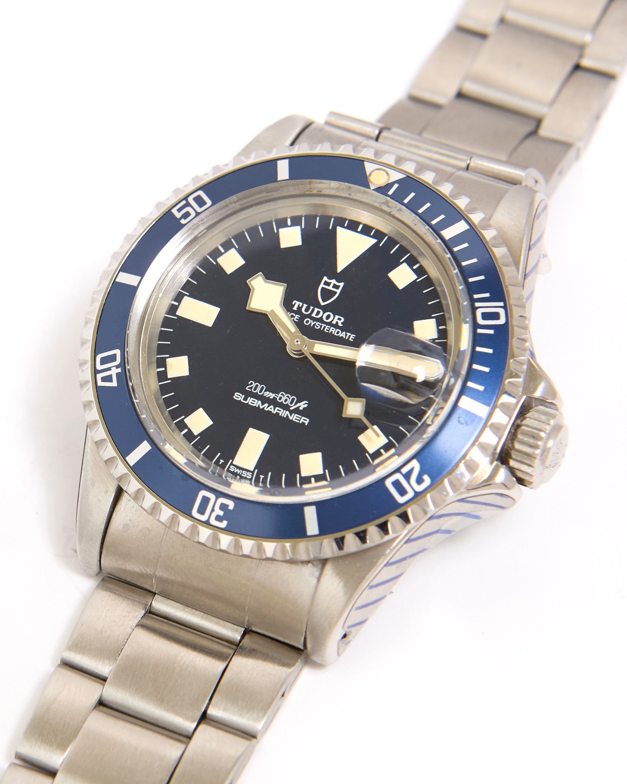 Tudor Blue Snowflake 9411 Submariner on Oyster Bracelet