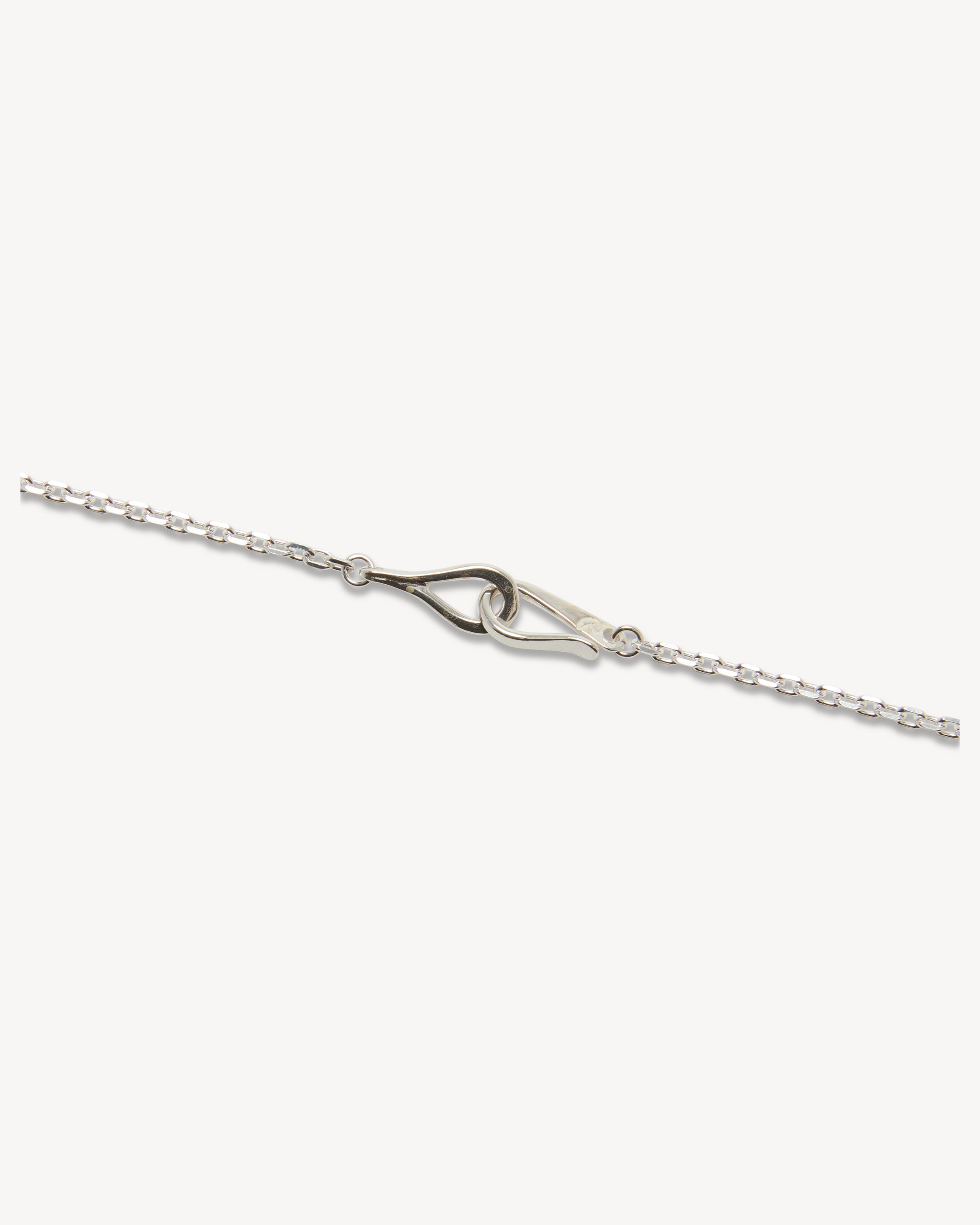 Kazekiri Feather on Silver Chain with 18K Gold Accent