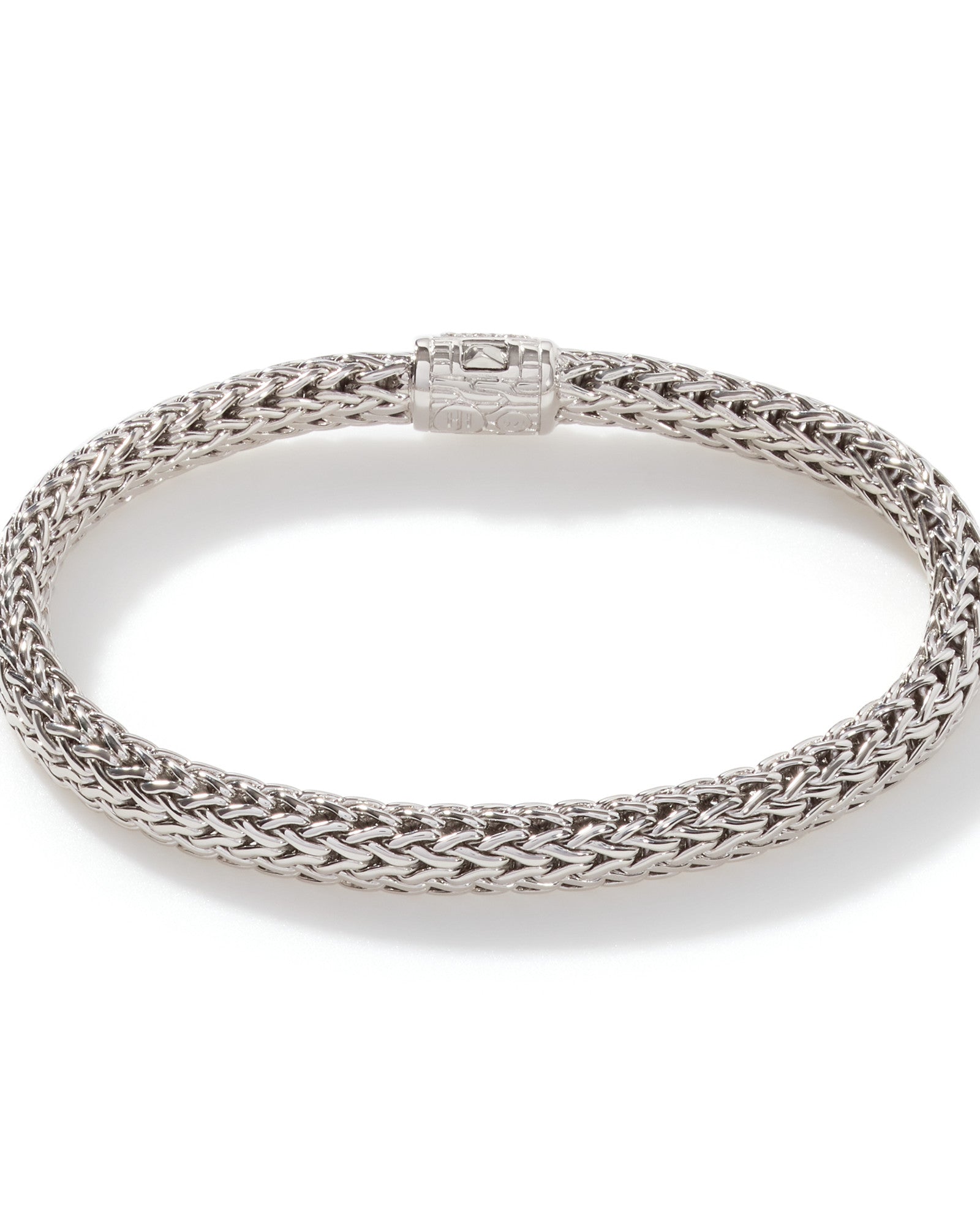 Icon Bracelet, Silver, Diamonds, 6.5MM