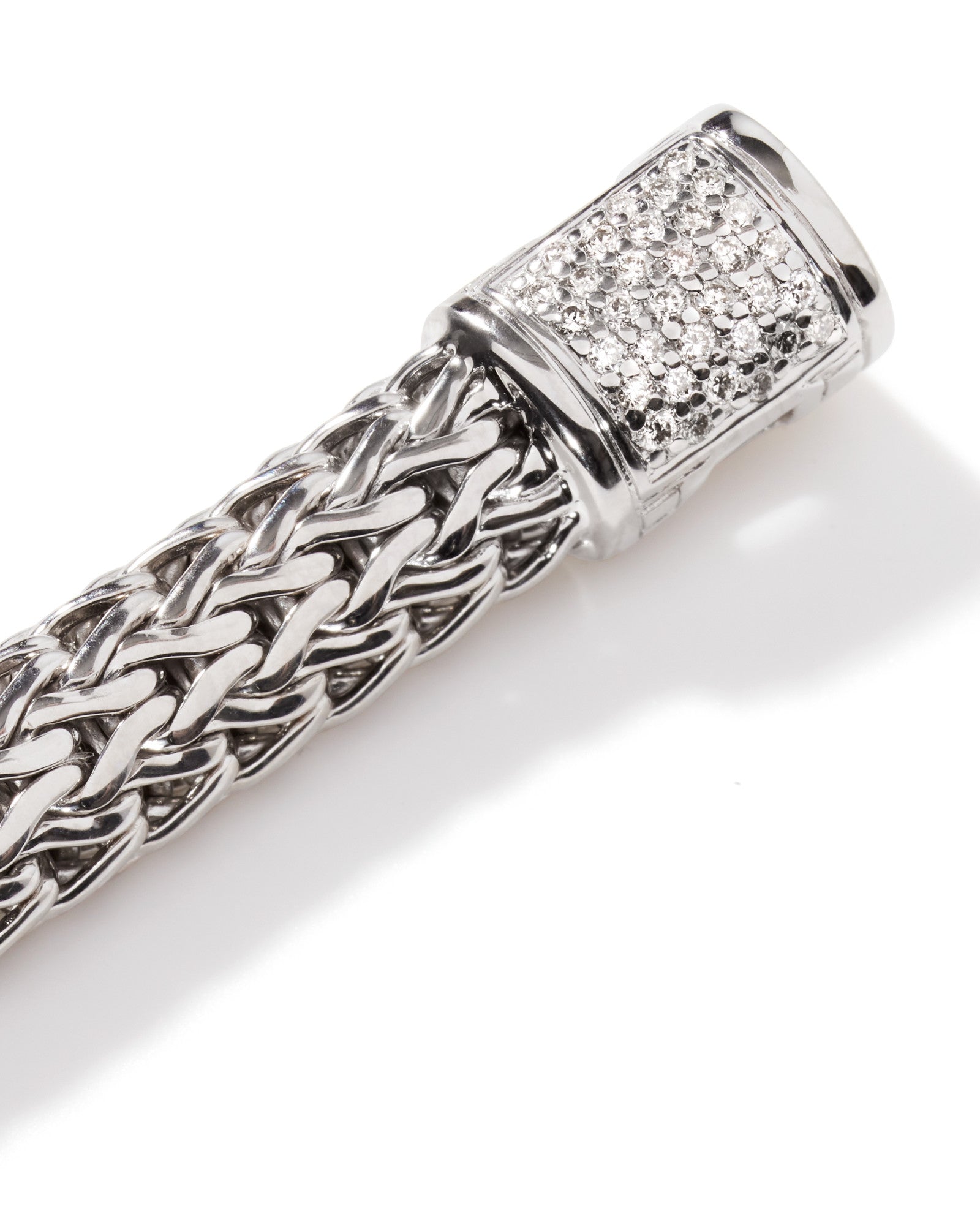 Icon Bracelet, Silver, Diamonds, 6.5MM