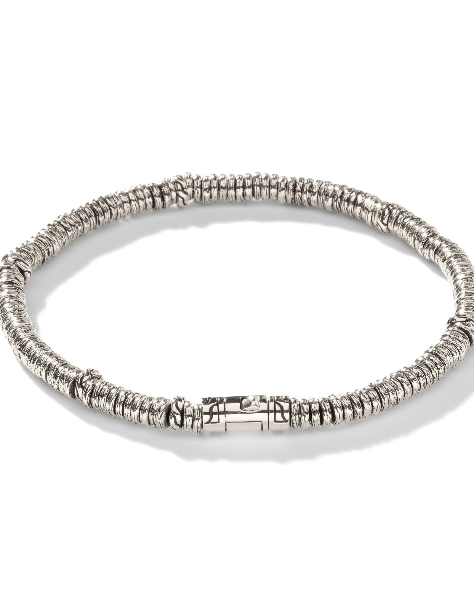 Heishi Bracelet, Sterling Silver, 4MM
