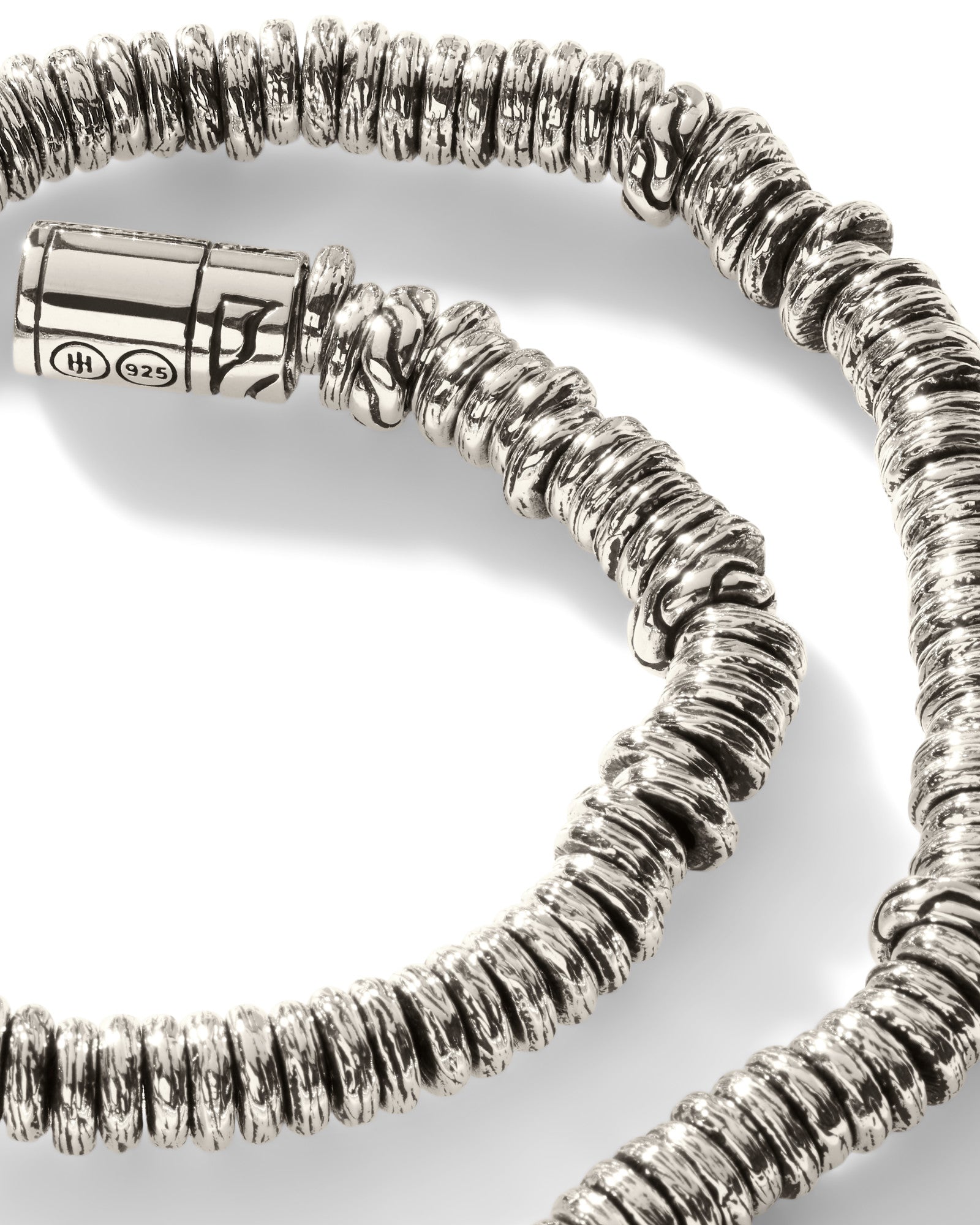 Heishi Bracelet, Sterling Silver, 4MM