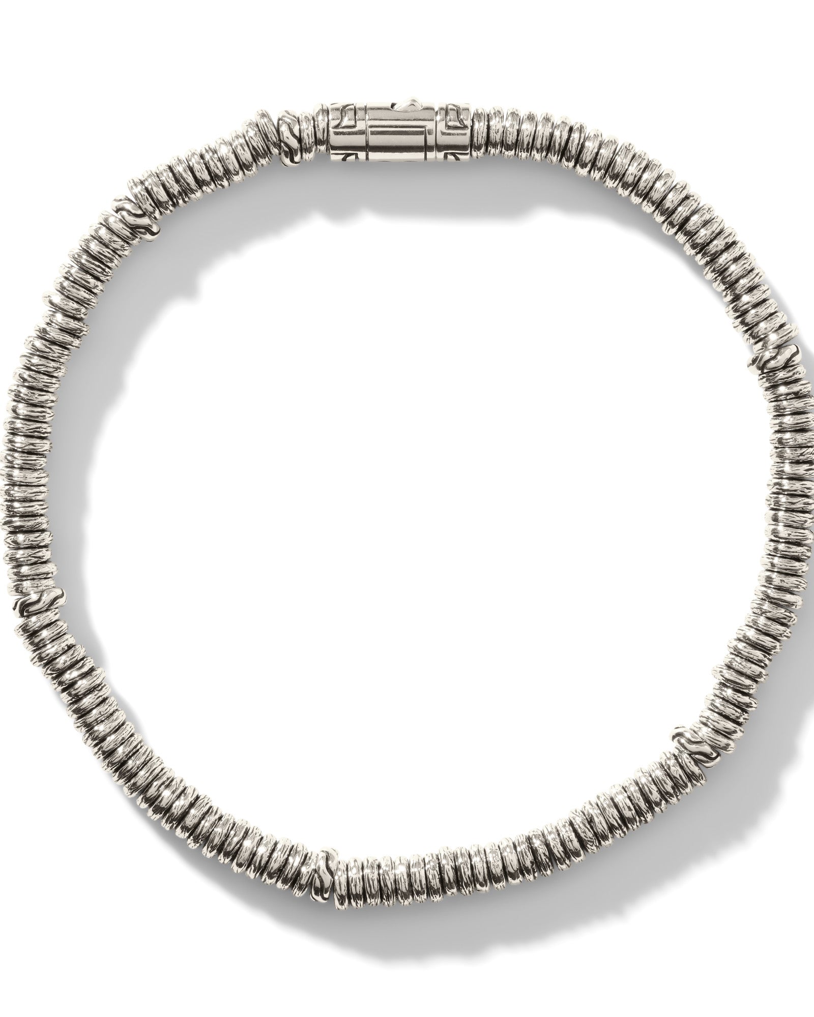 Heishi Bracelet, Sterling Silver, 4MM