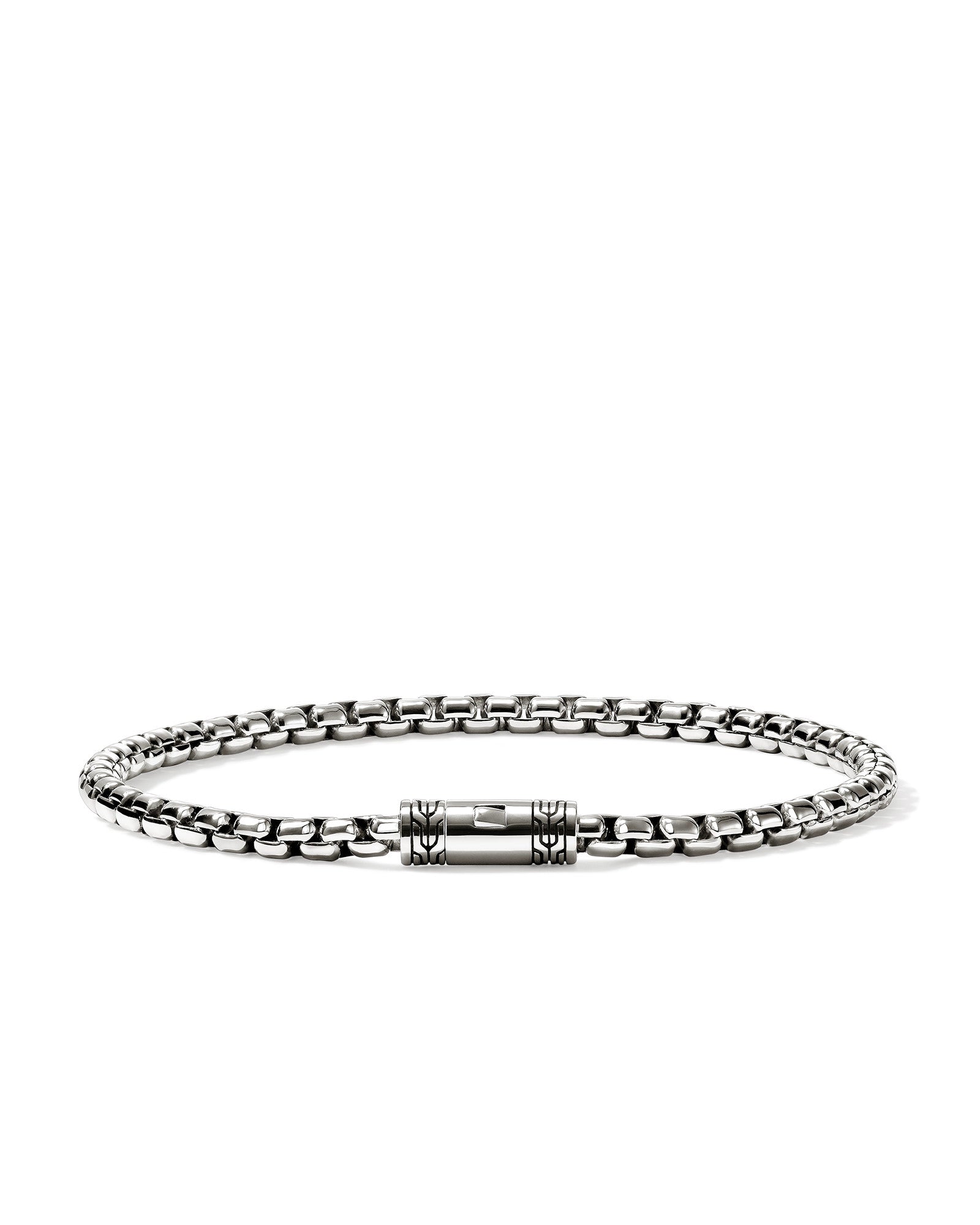 Box Chain Bracelet, Sterling Silver, 3.7MM