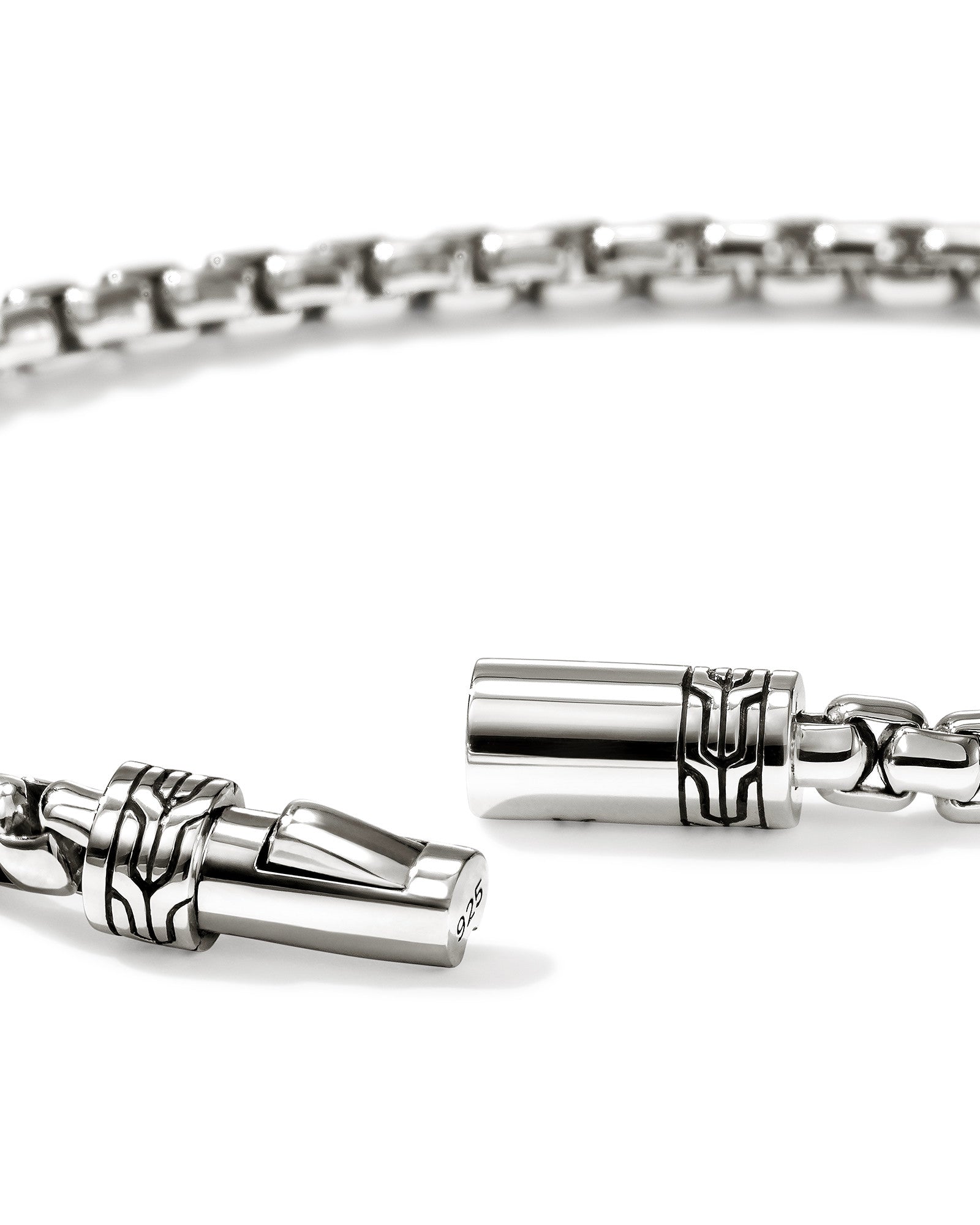 Box Chain Bracelet, Sterling Silver, 3.7MM