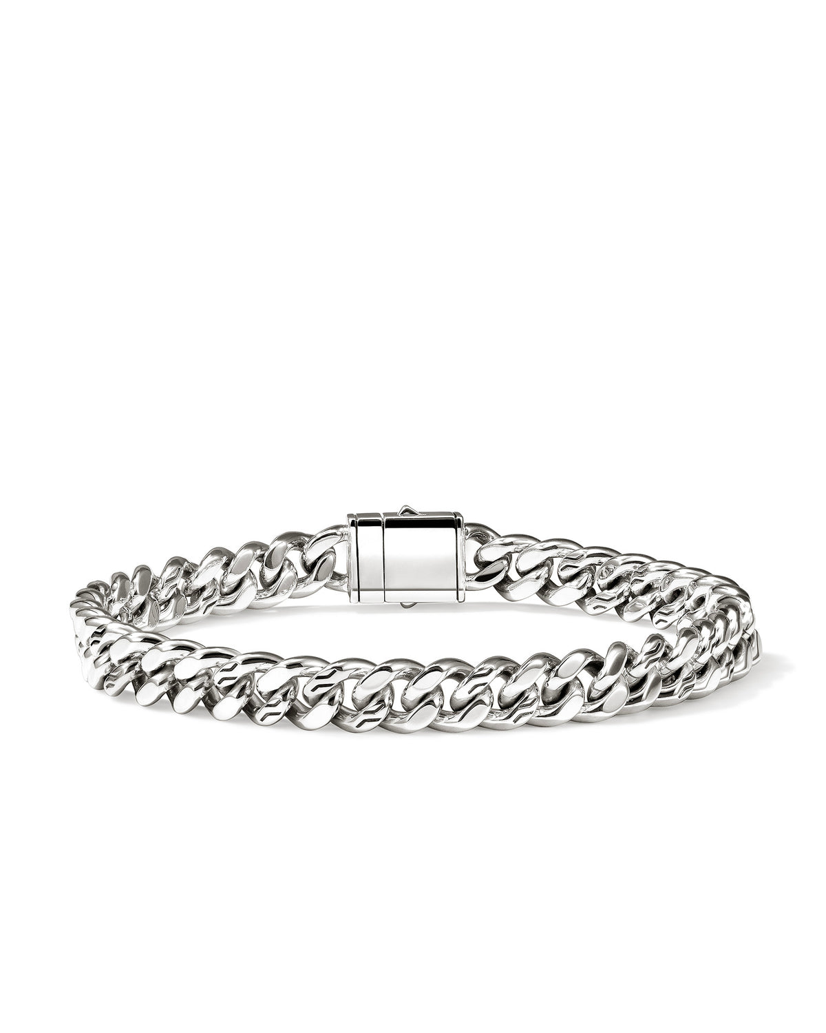 John Hardy Curb Chain Bracelet 7mm Sterling Silver