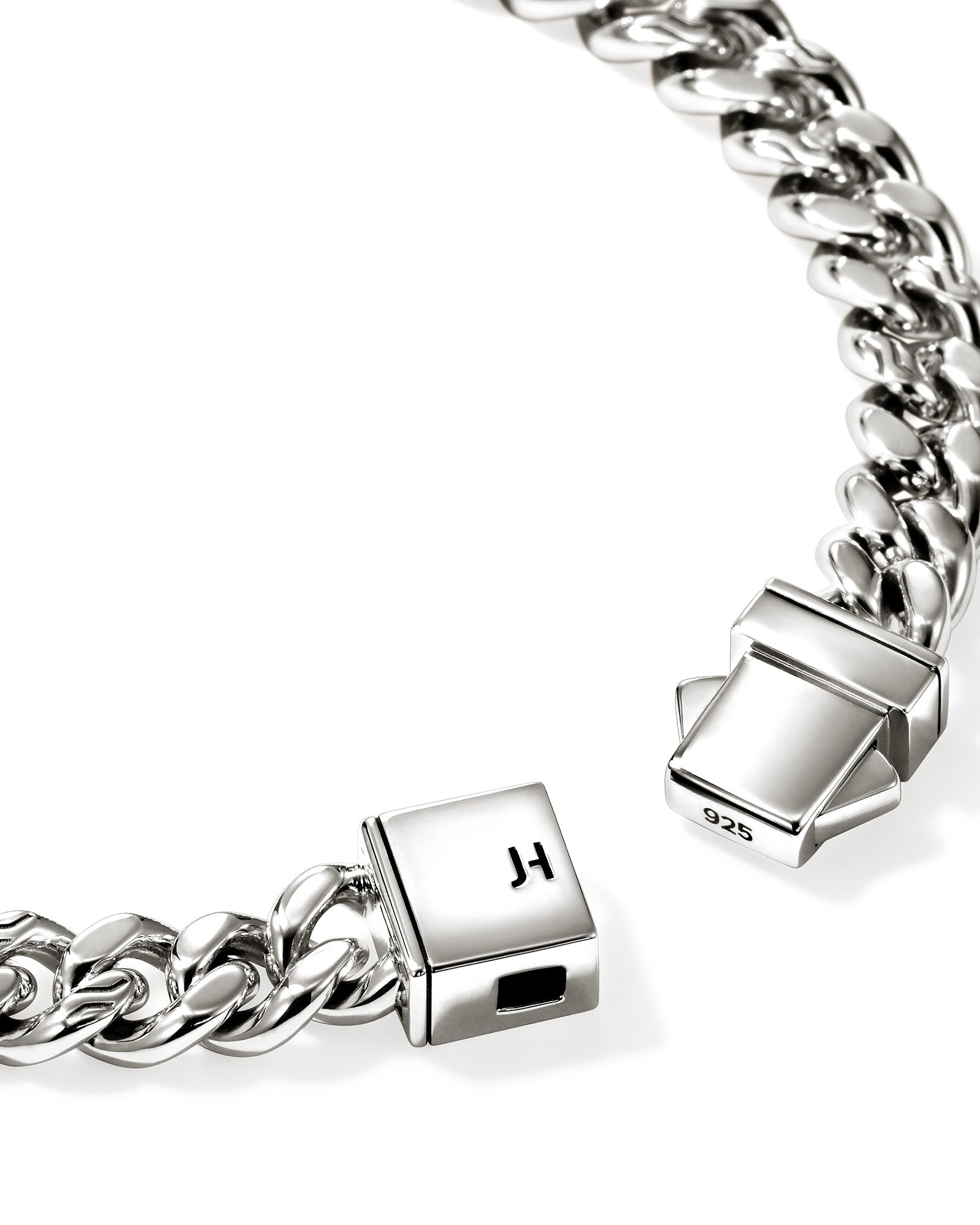 Curb Chain Bracelet, Sterling Silver, 7MM