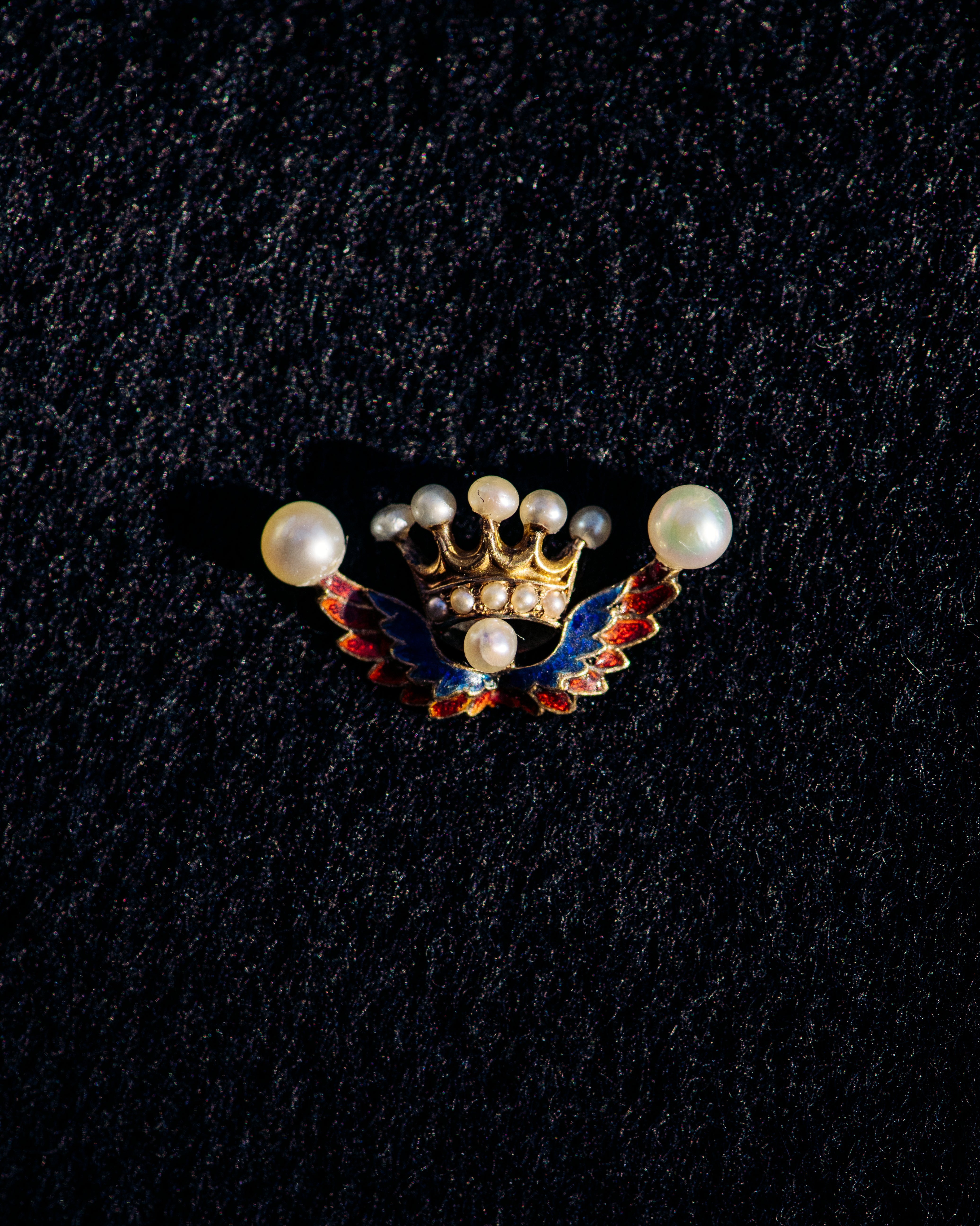Crowned Wings Stick Pin