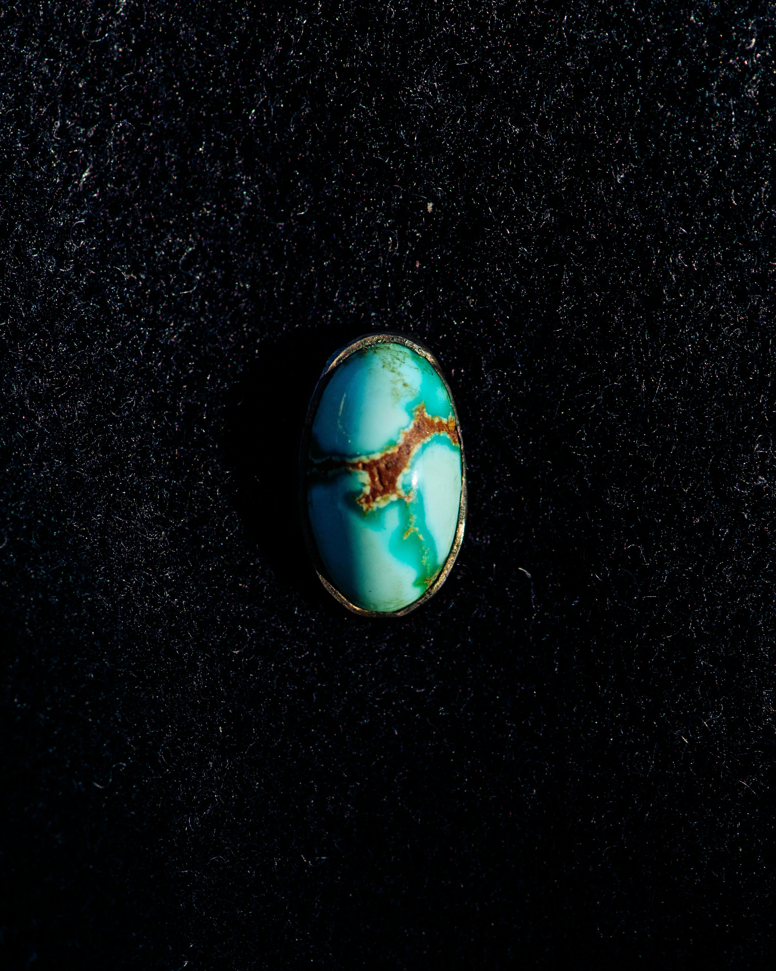 Oval Turquoise Cabochon Stick Pin
