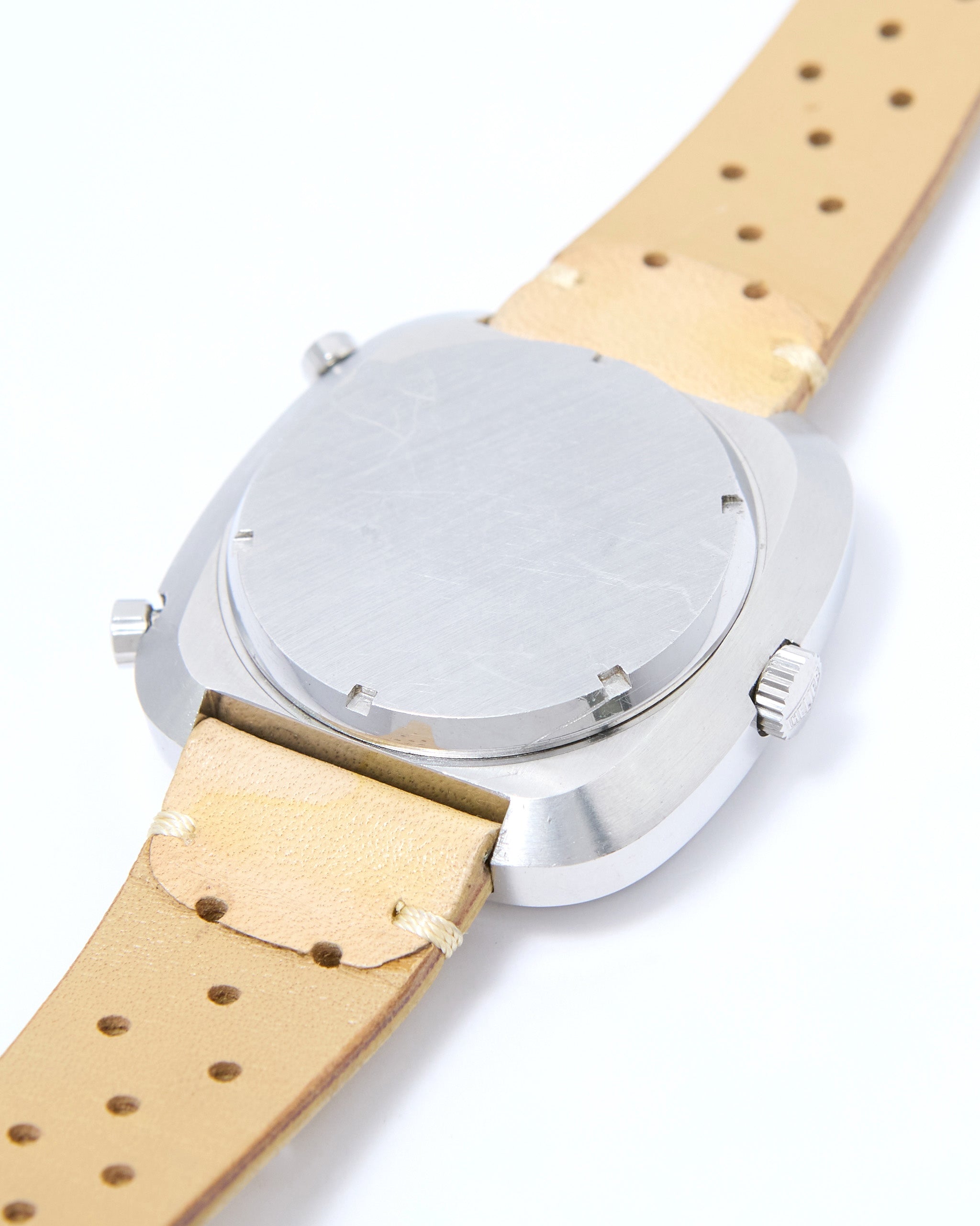 Heuer Silverstone Chronograph 110.313 with Blue Dial on Leather Strap