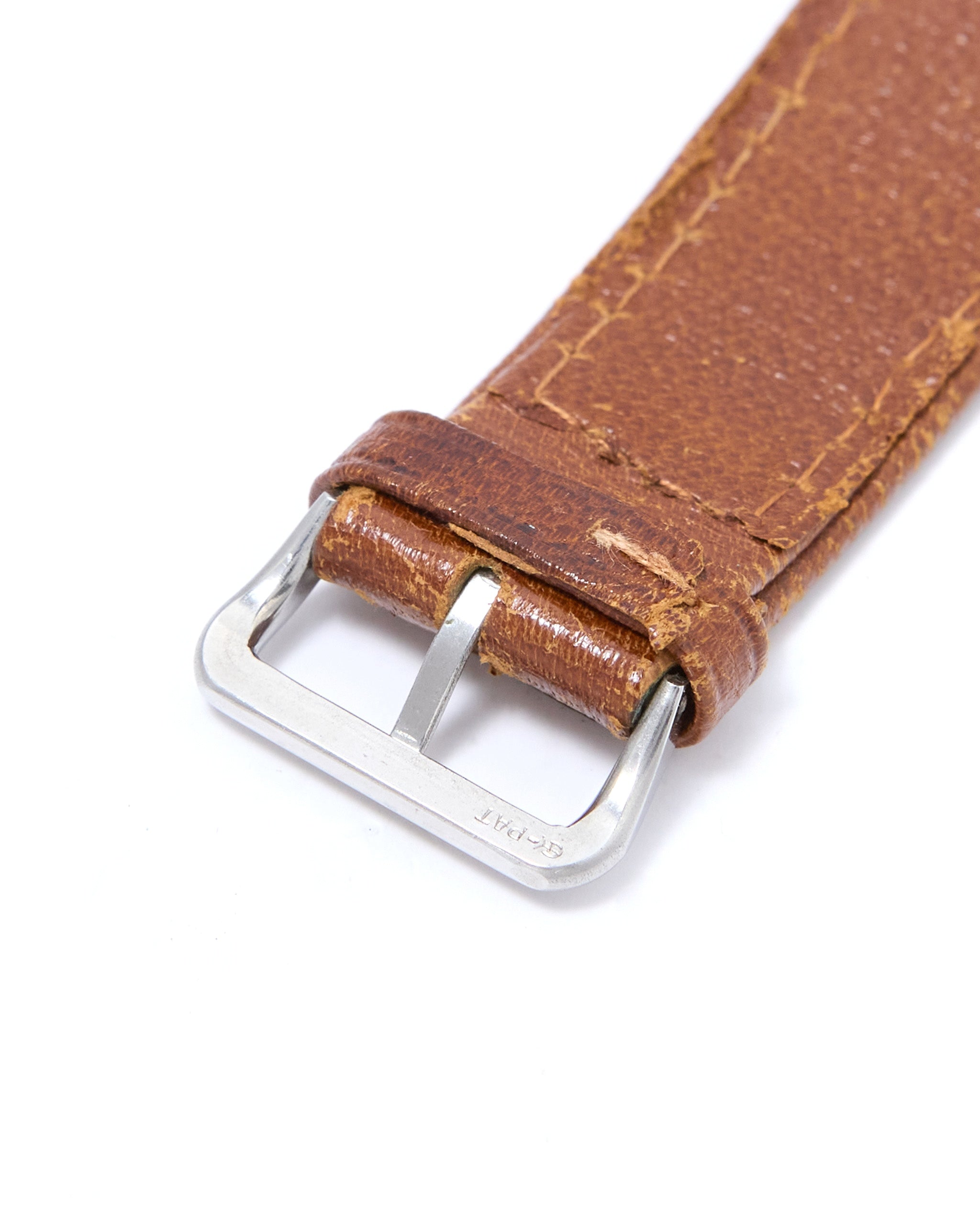 Tissot Antimagnetique 6721-4 Oversized Steel Case on Leather Strap with Original Buckle