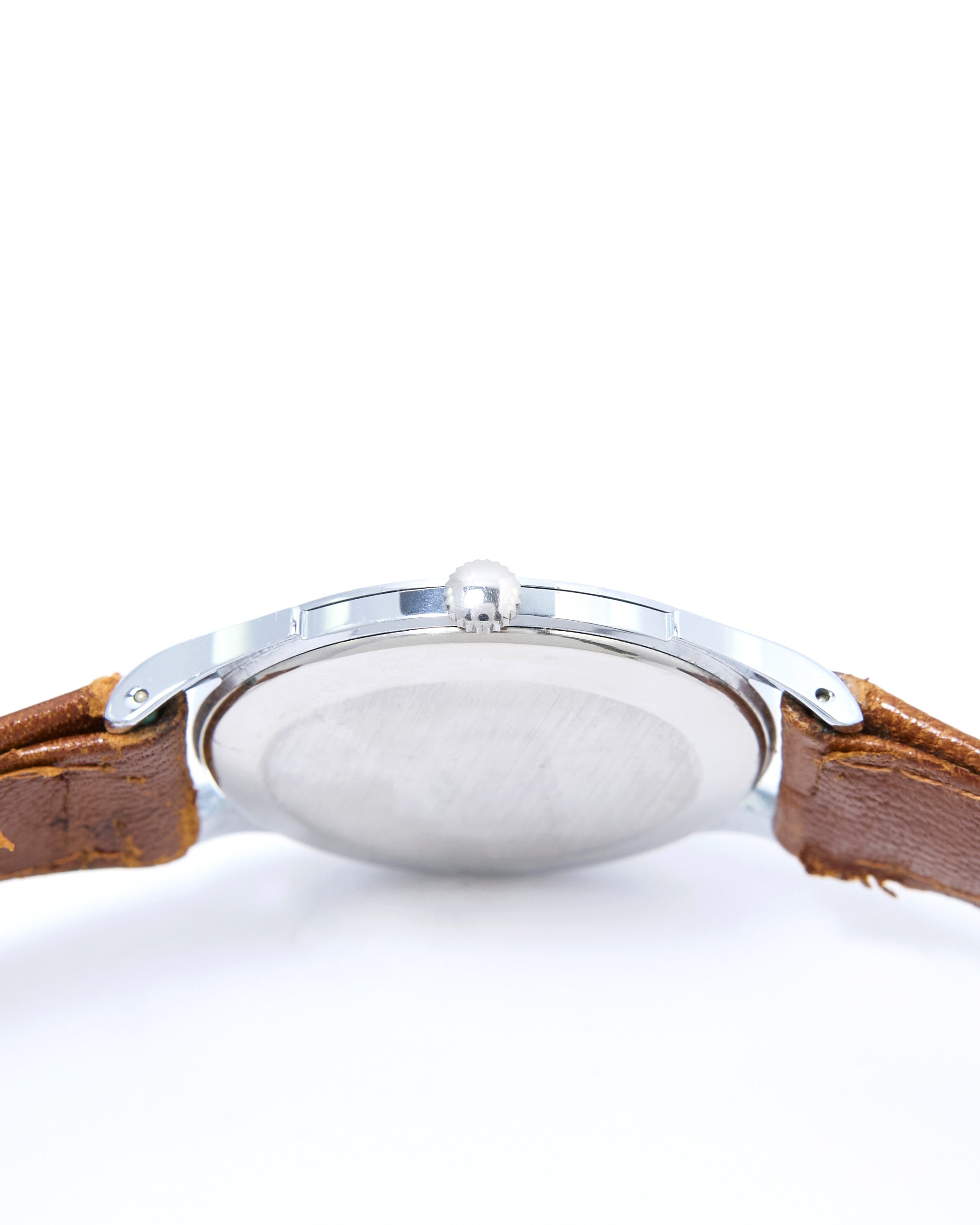 Tissot Antimagnetique 6721-4 Oversized Steel Case on Leather Strap with Original Buckle