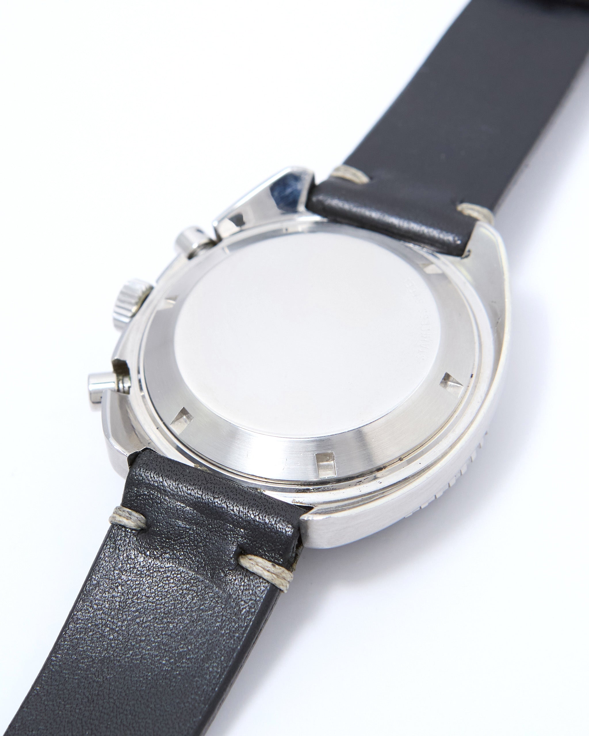 Girard Perregaux Olimpico Chronograph 9238 Manual in Steel Case with Leather Strap and Buckle