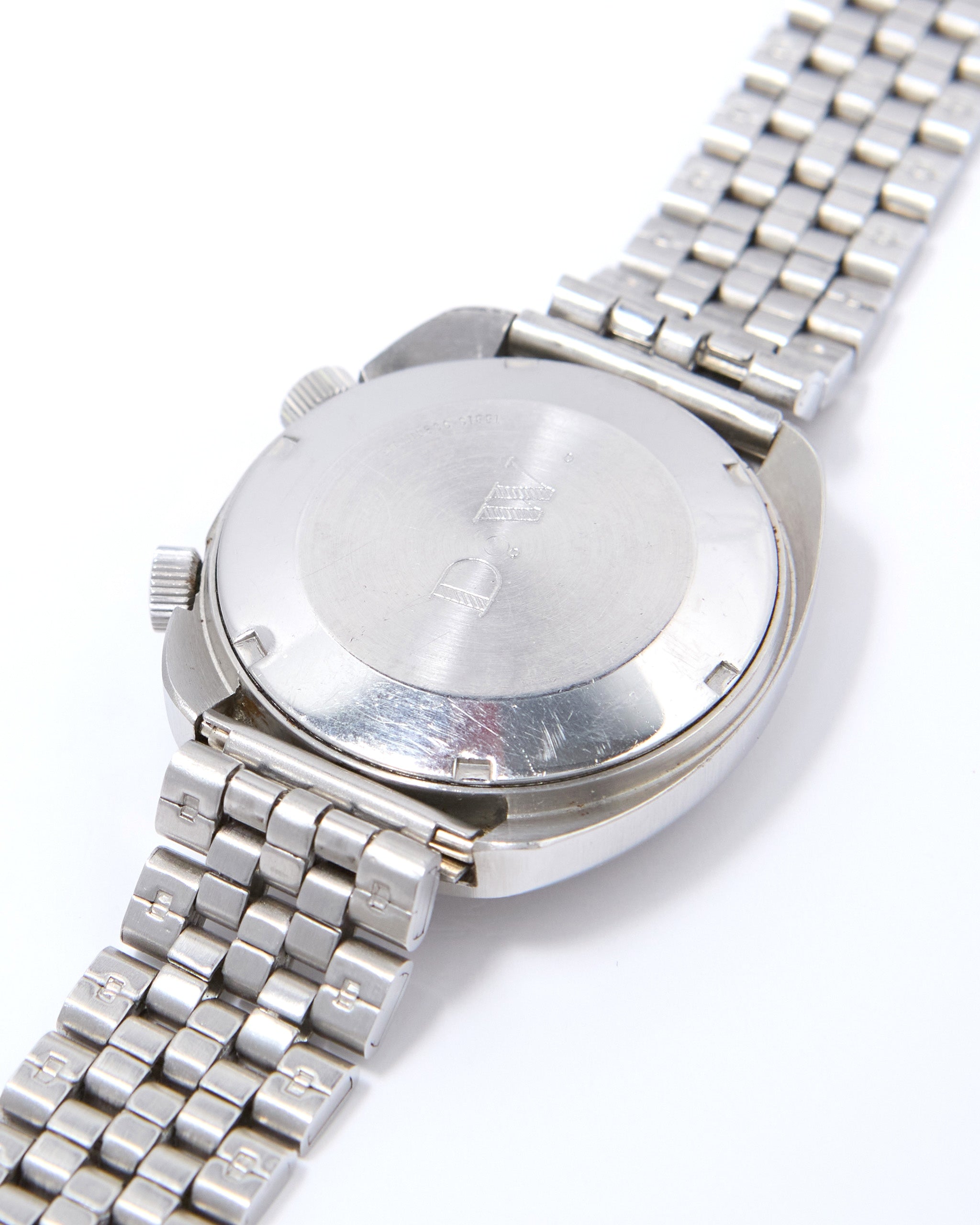 Jaeger-LeCoultre Memovox HPG Alarm 916 Tonneau with Tri Color Dial in Steel Case and Bracelet