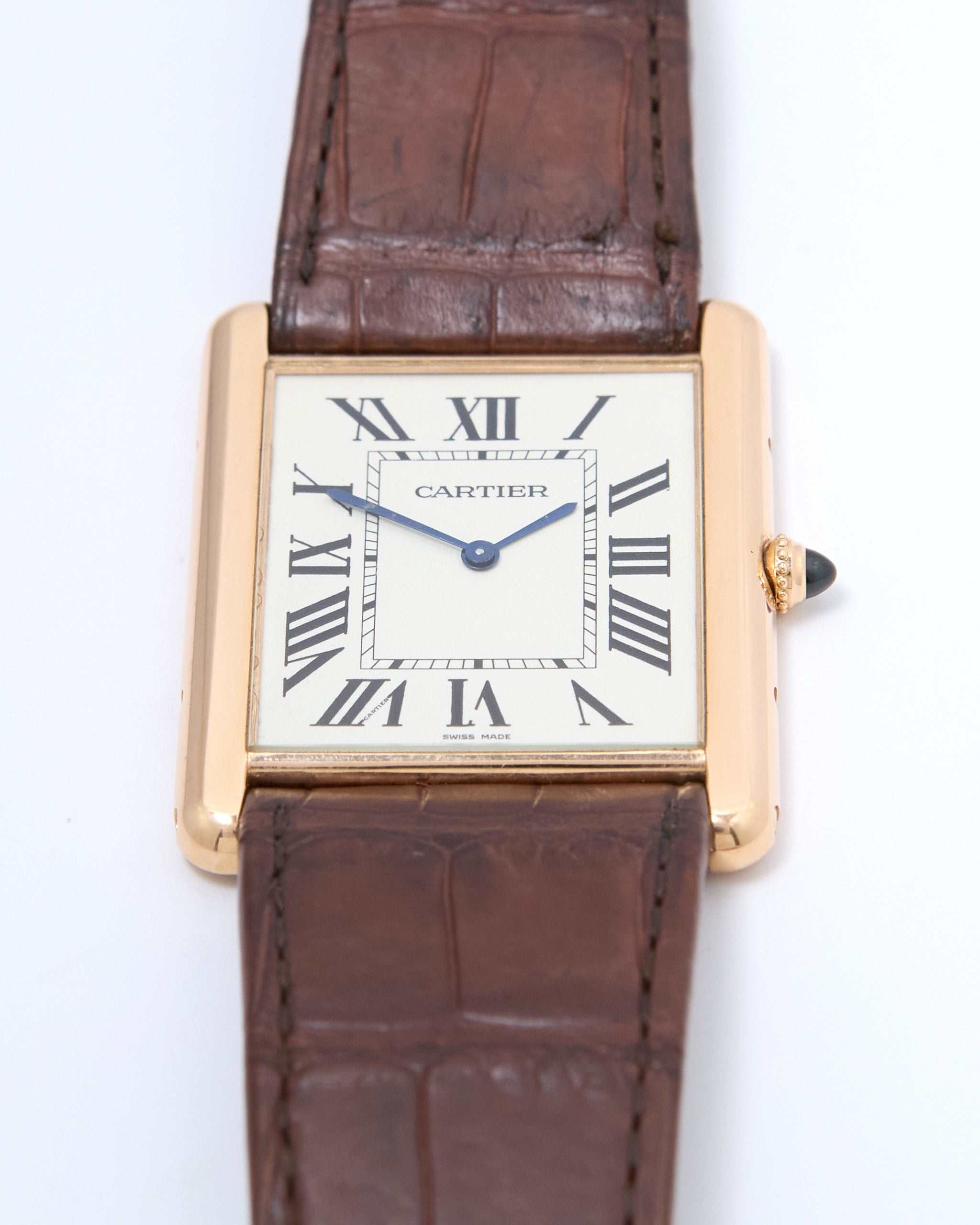 Cartier Tank Louis XL 3820 in 18K Rose Gold with Cartier Leather Strap and Cartier Buckle