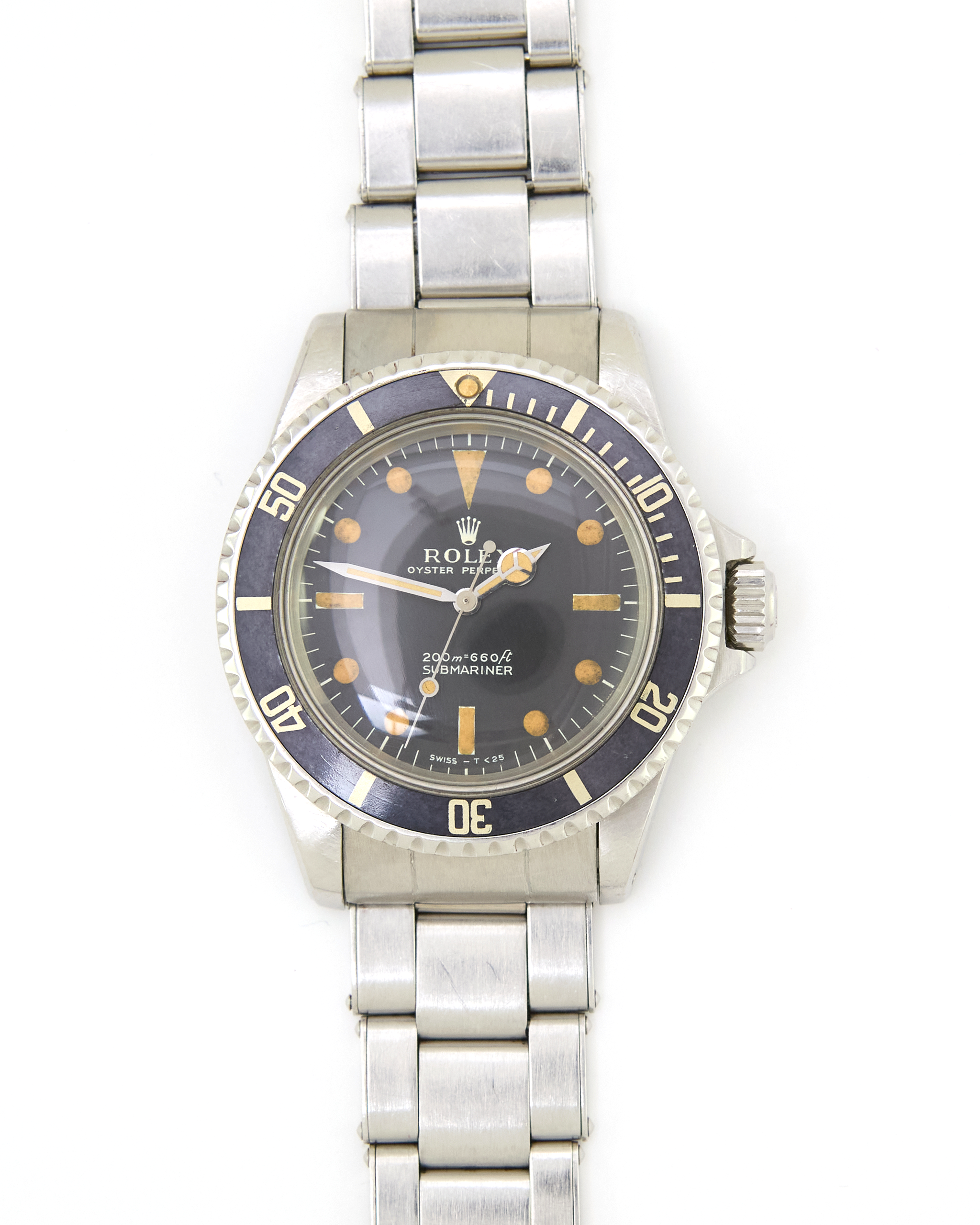 Rolex Submariner 5513 Meter First on Oyster Bracelet in Unpolished Condition