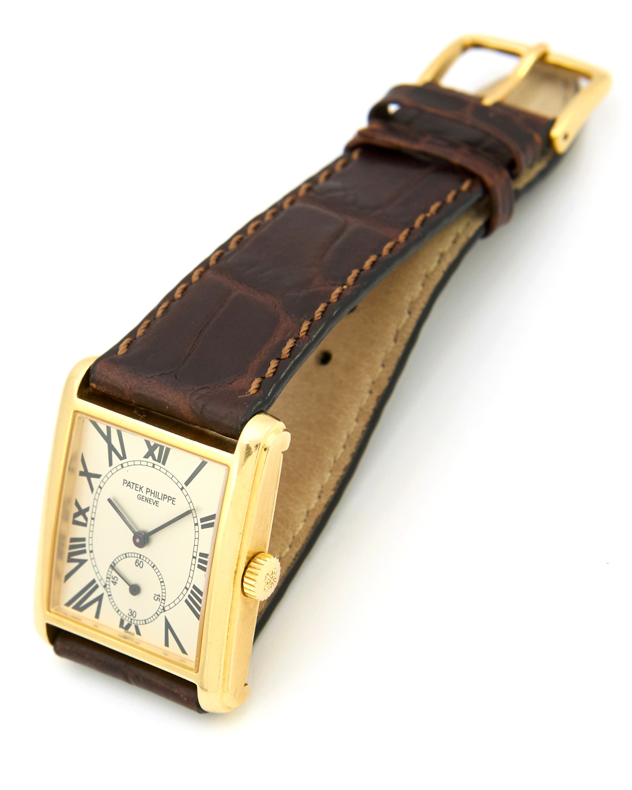 Patek Philippe Gondolo 5014J in Yellow Gold on Leather Strap and Buckle