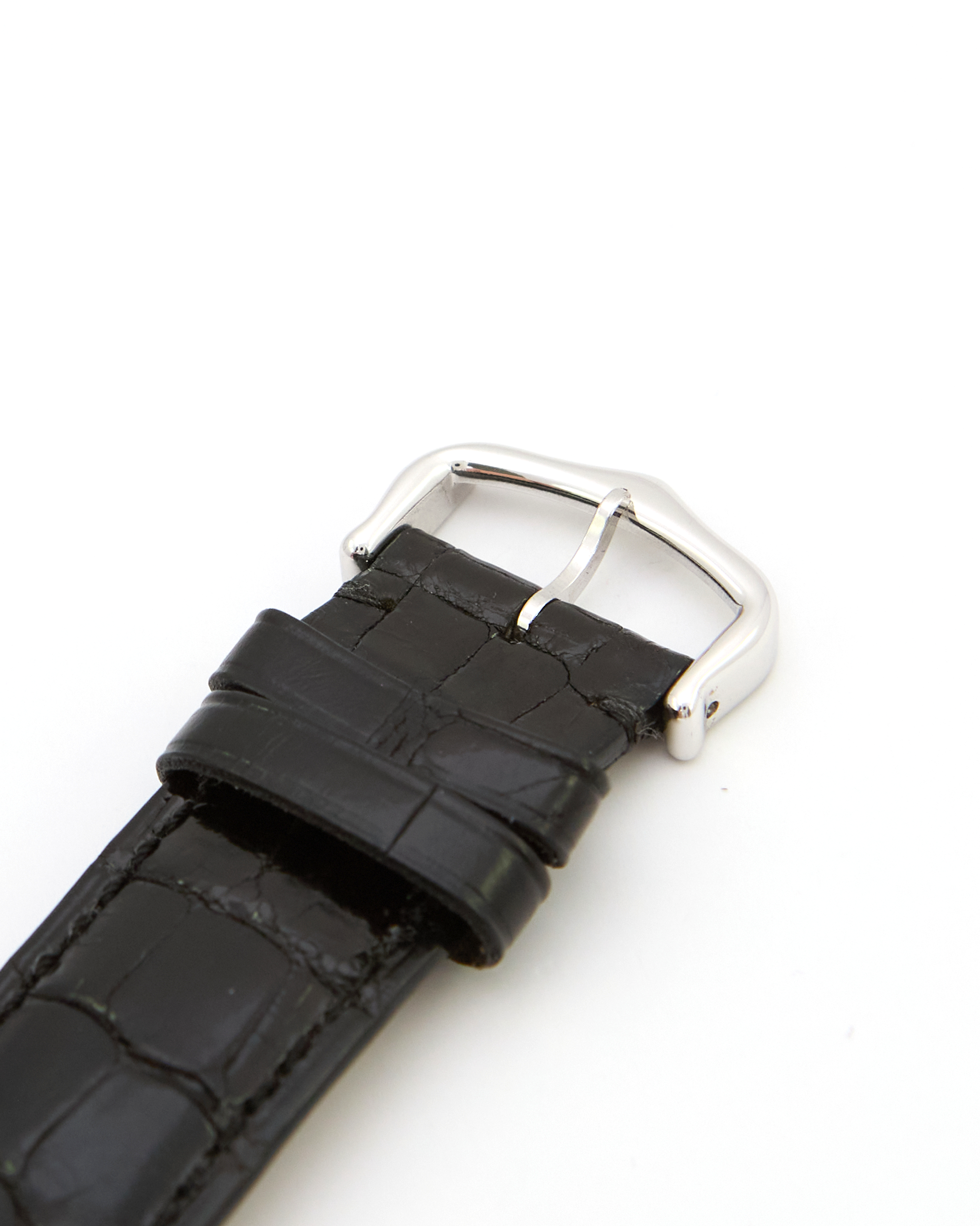Cartier Tank Française 2366 Automatic in White Gold Case and Leather Strap with Buckle
