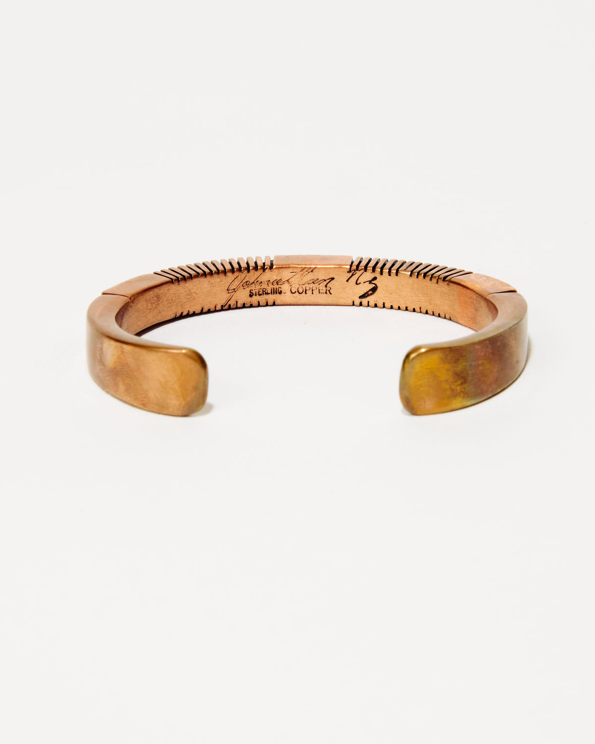 Johnathan Nez Navajo Sterling Silver and Copper Cuff