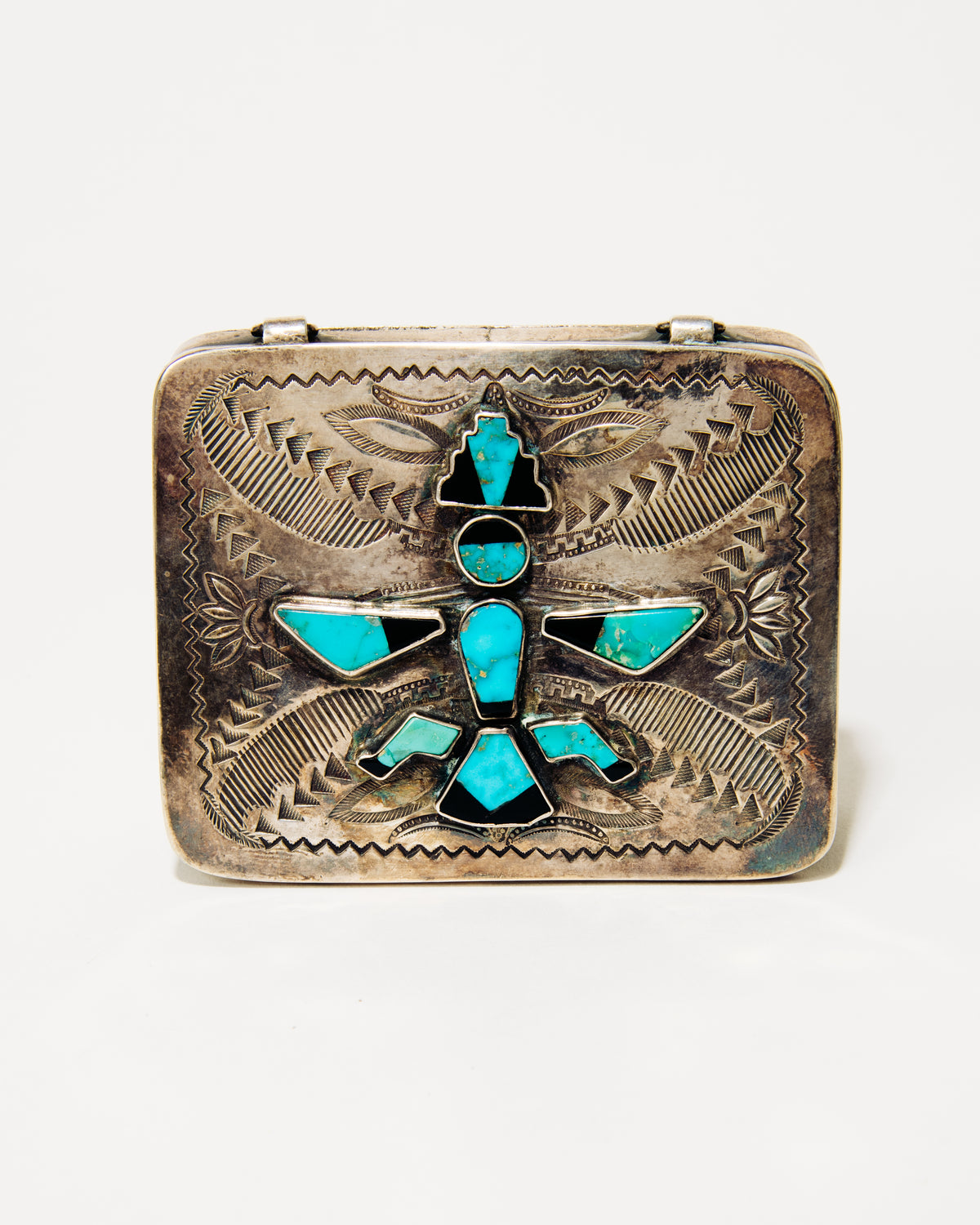 Vintage Thunderbird Silver Box