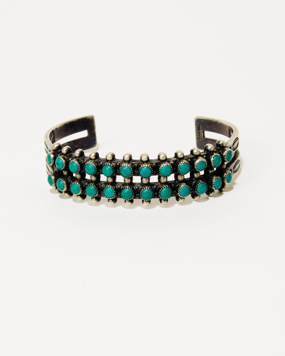 Double Row Turquoise Cuff