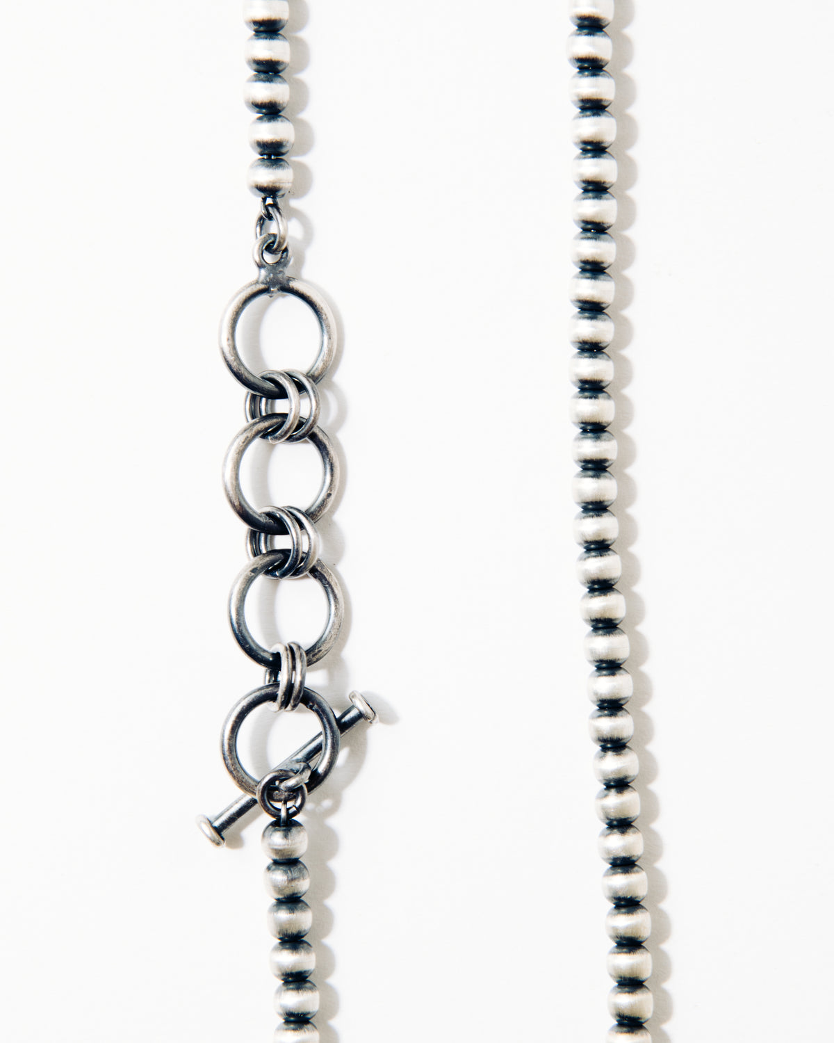 Vintage Silver Beaded Necklace