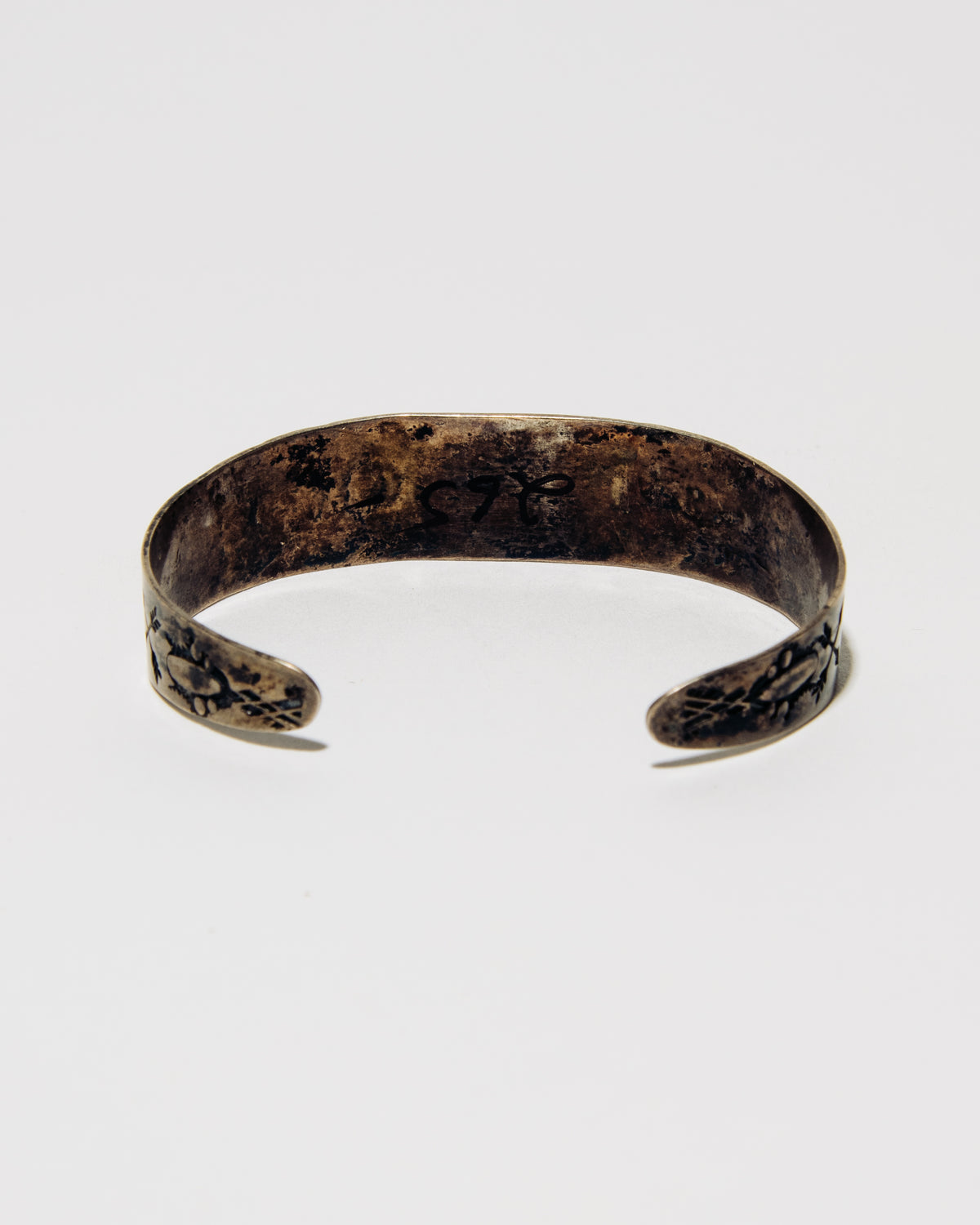 Arrow Design Cuff with Turquoise Stone