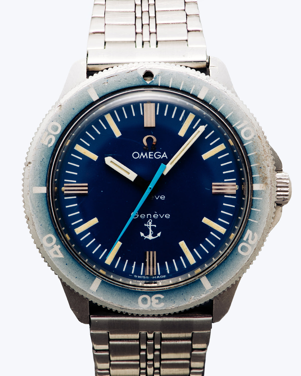 Omega Genève "Amirauté" Diver, Blue Anchor Dial, c. 1970