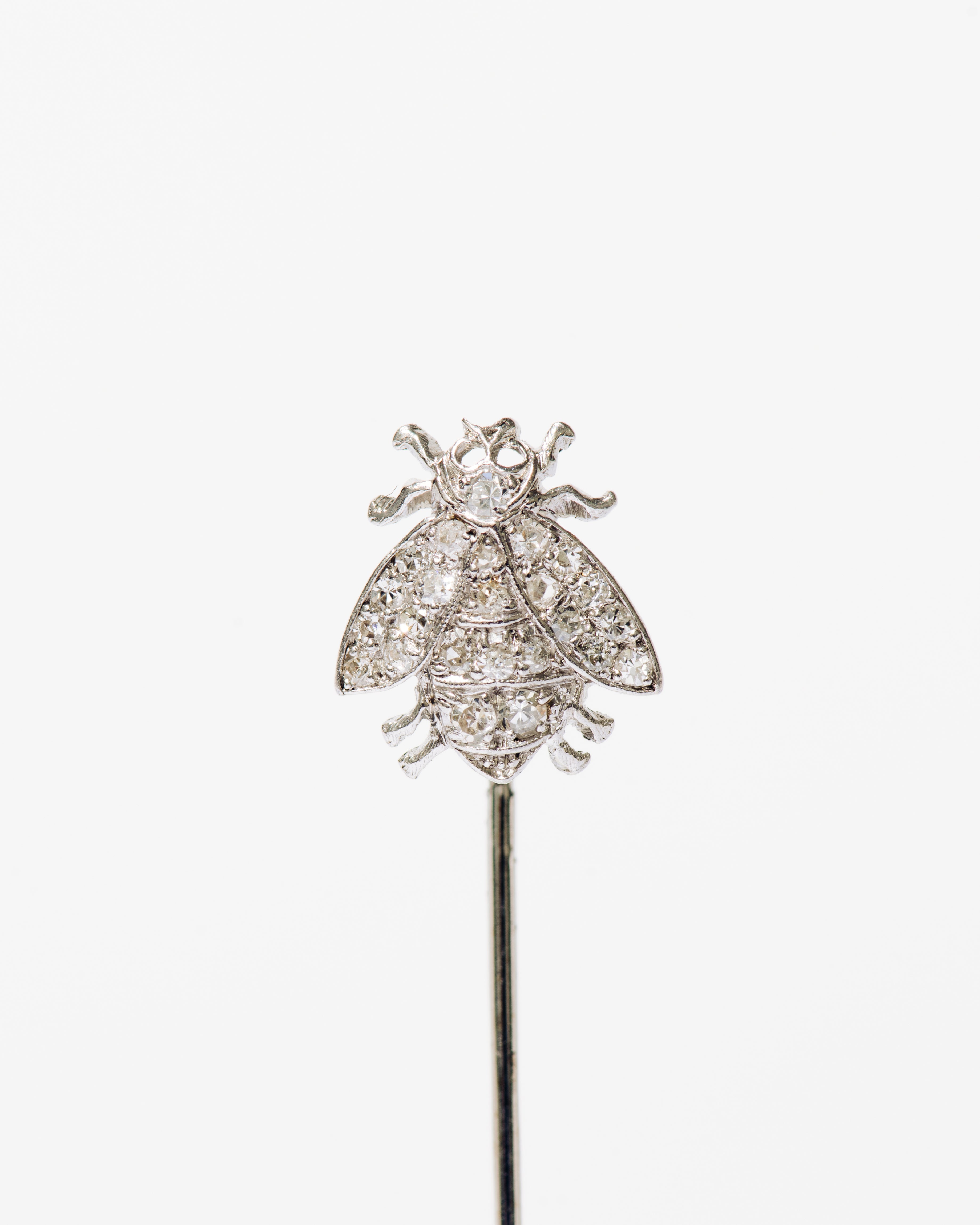 Pavé Diamond Insect Stick Pin