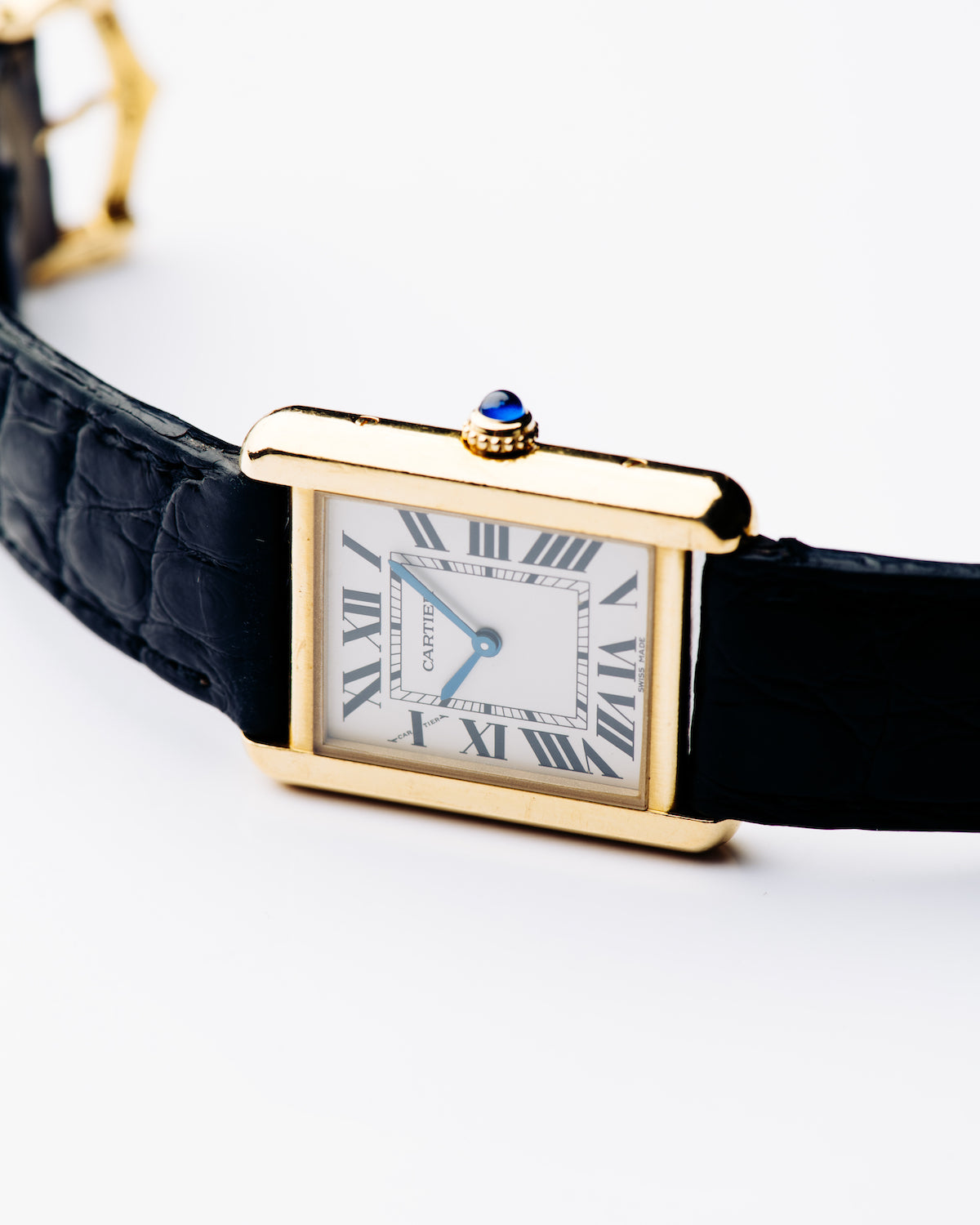 Cartier Tank Louis in 18K Gold with Steel Back