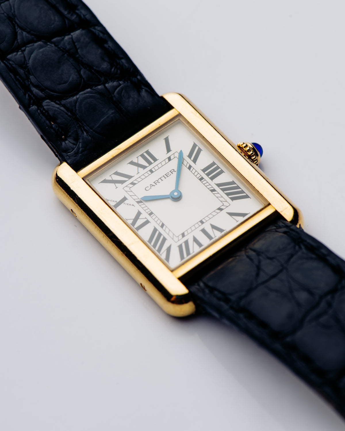Cartier Tank Louis in 18K Gold with Steel Back