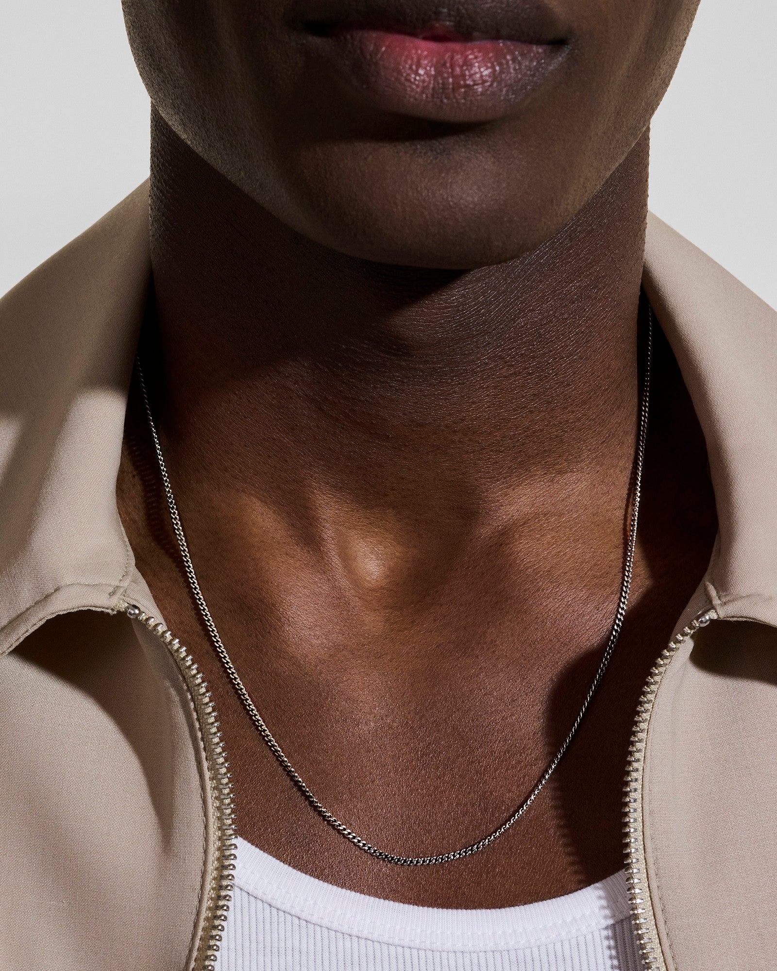 Curb Chain Necklace, Sterling Silver, 2.1MM