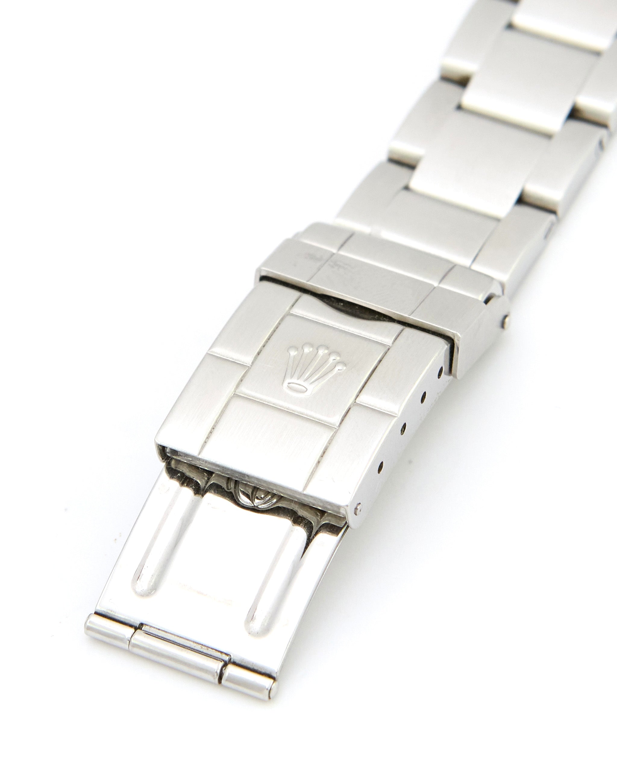 Rolex Explorer I 114270 Black Dial Engraved on Oyster Bracelet with Papers in Unpolished Condition