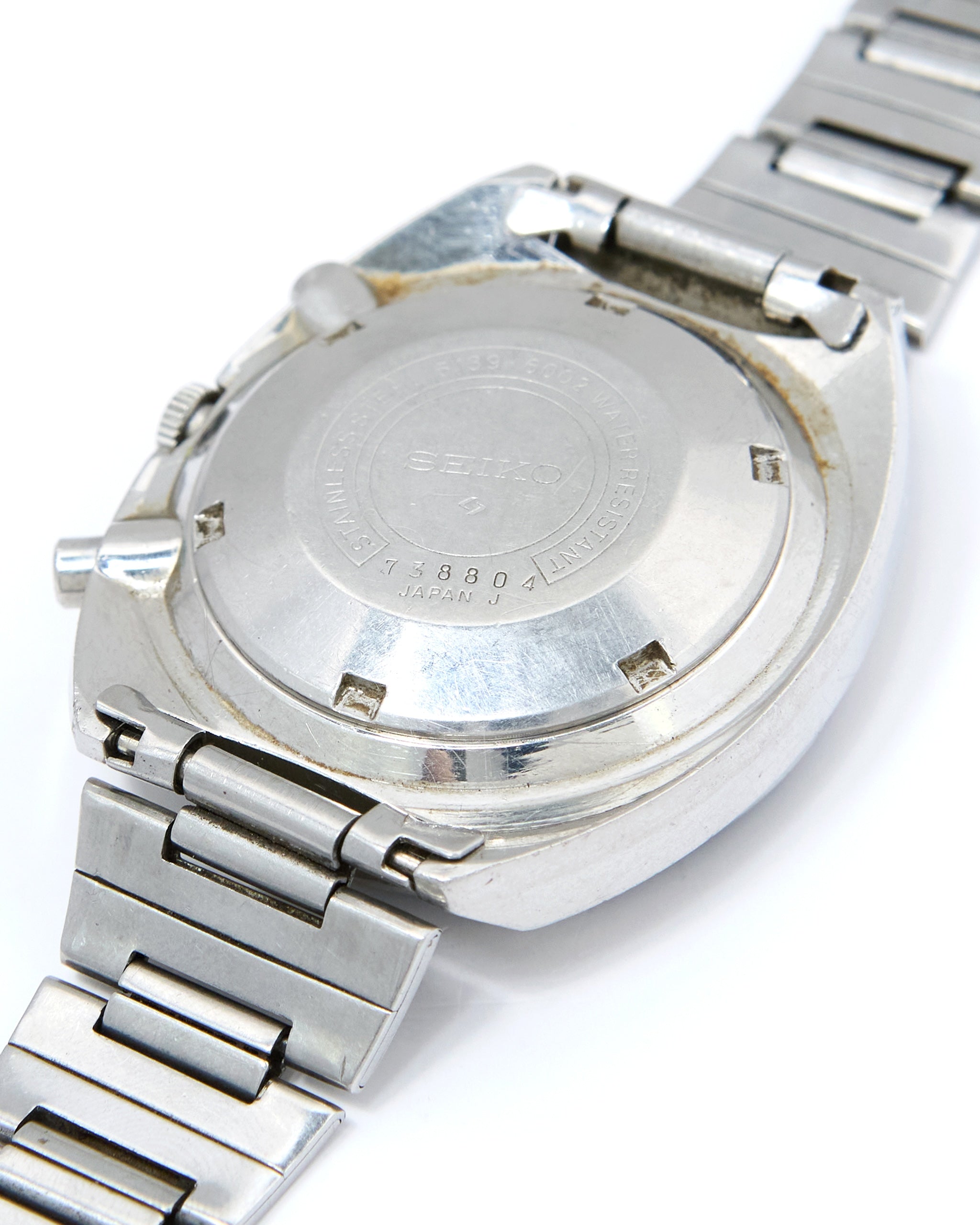 Seiko Pogue Chronograph 6139-6002 Automatic in Steel Case on Steel Bracelet