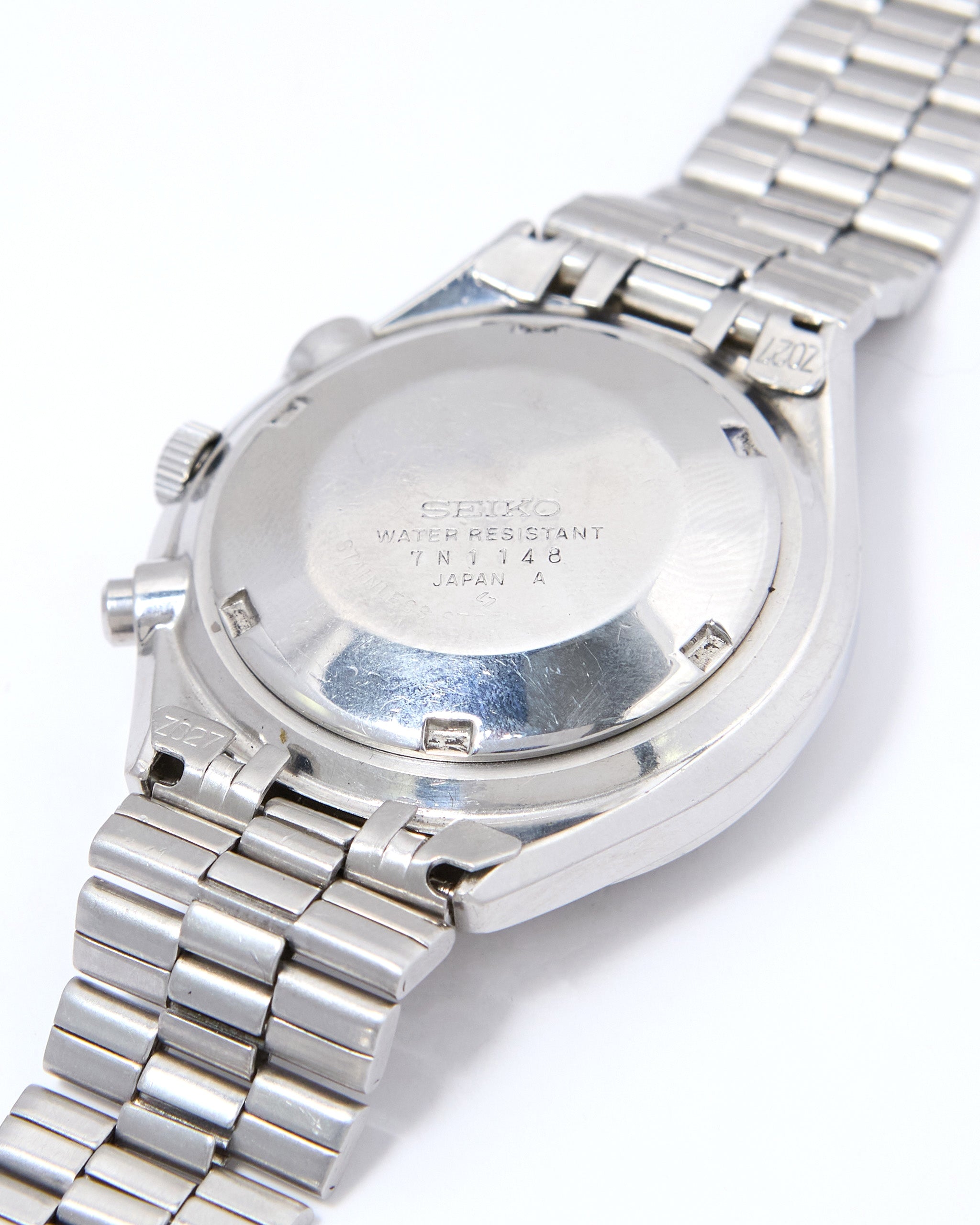 Seiko Chronograph "Panda" 6138-8020 White Dial in Steel Case on Steel Bracelet