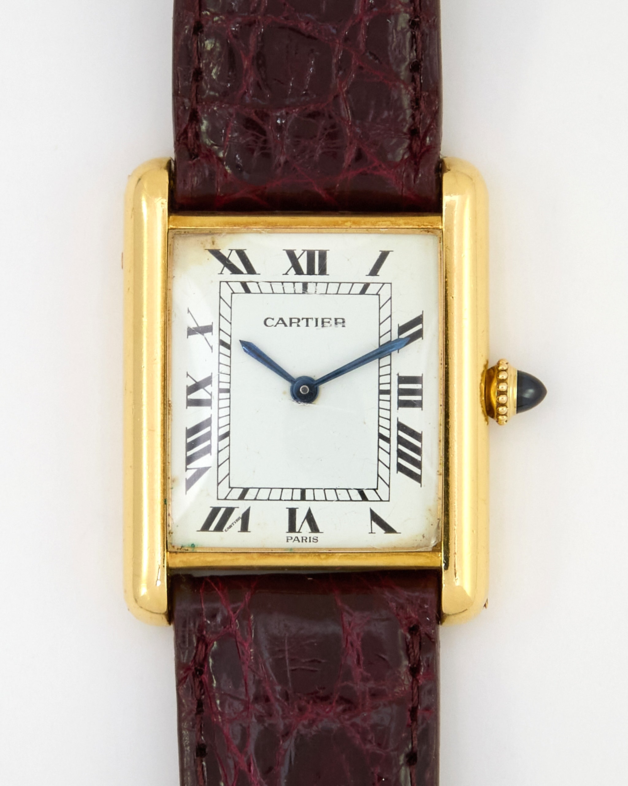 Cartier Tank Louis 78086 Paris Dial in 18K Yellow Gold with Cartier Strap and Buckle - Large Size