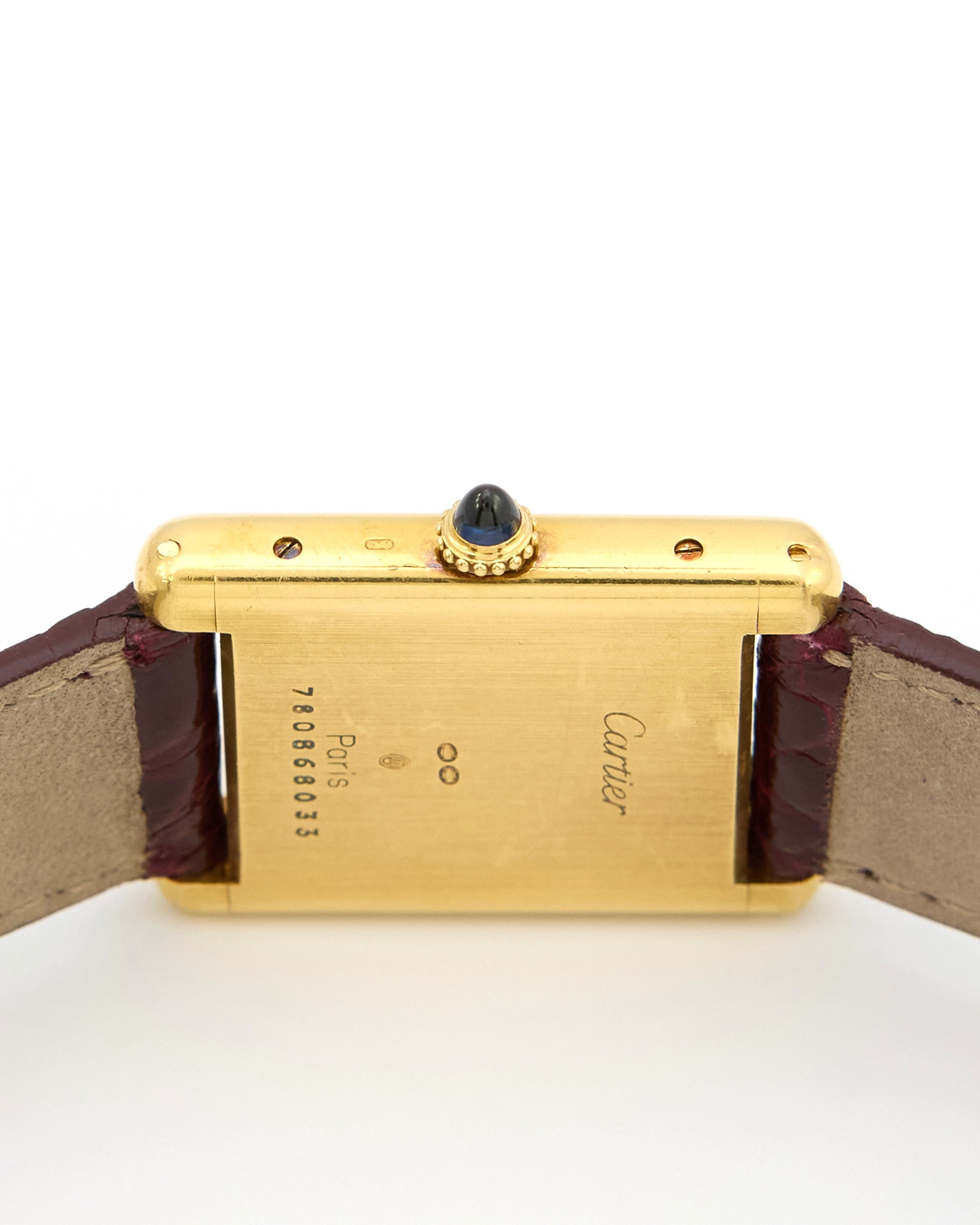 Cartier Tank Louis 78086 Paris Dial in 18K Yellow Gold with Cartier Strap and Buckle - Large Size