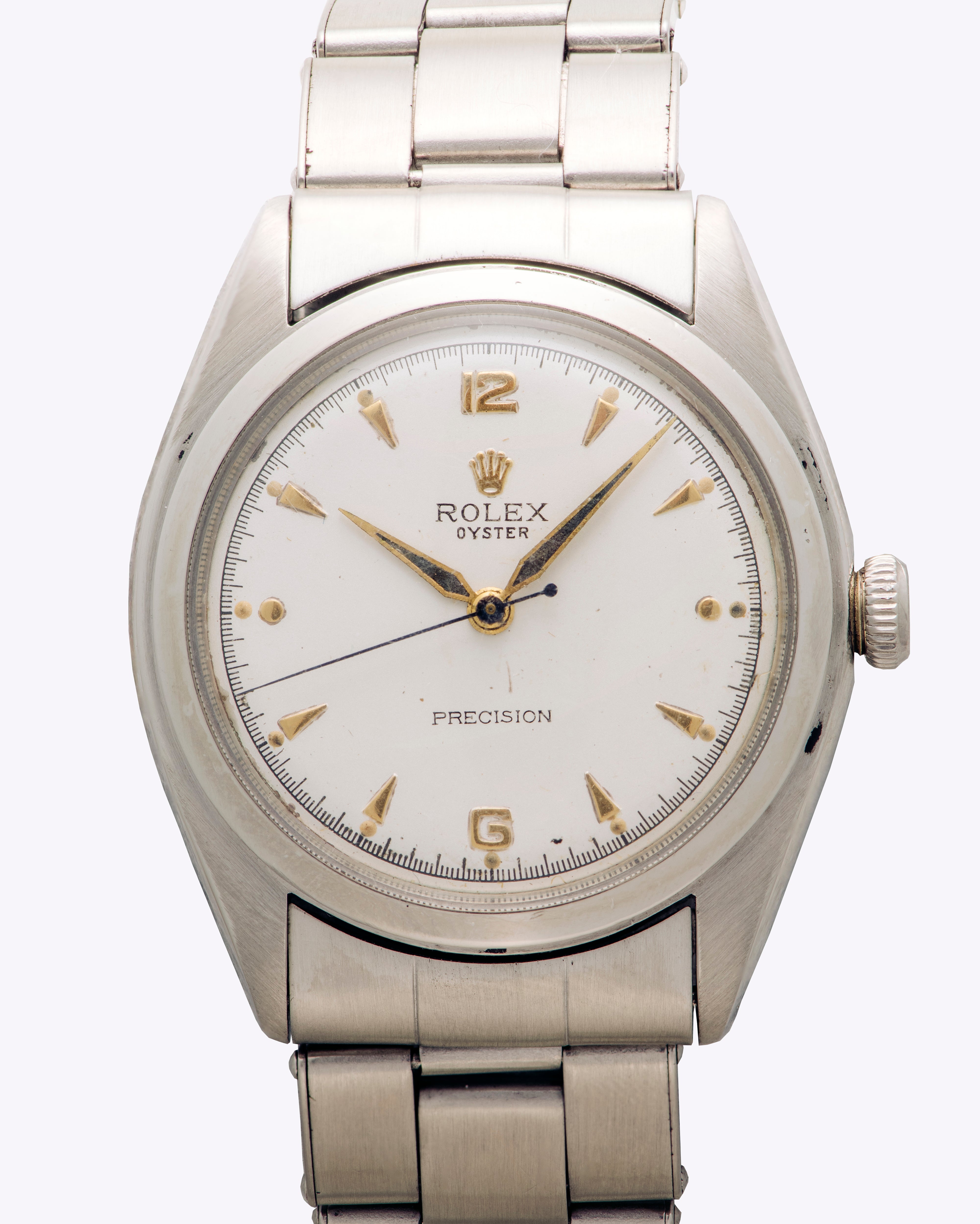 Rolex Oyster Precision on Oyster Bracelet, White