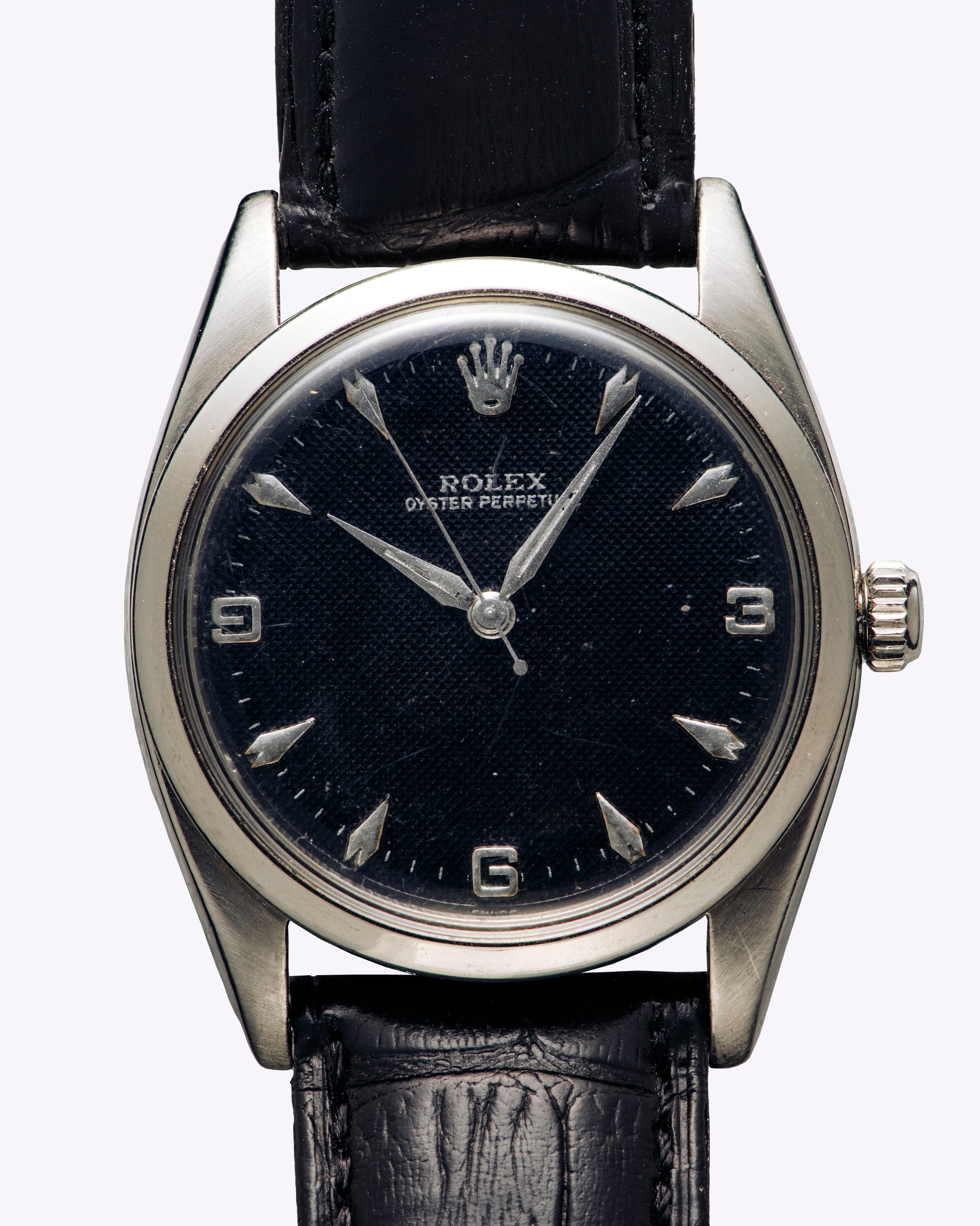 Rolex Oyster Perpetual on Leather Strap