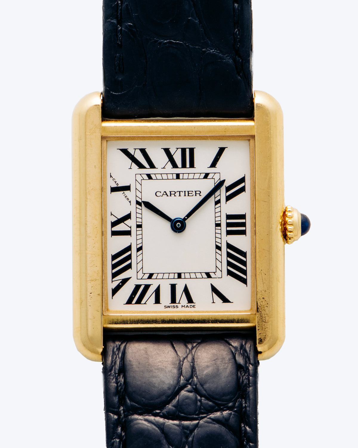 Cartier Tank Louis in 18K Gold with Steel Back
