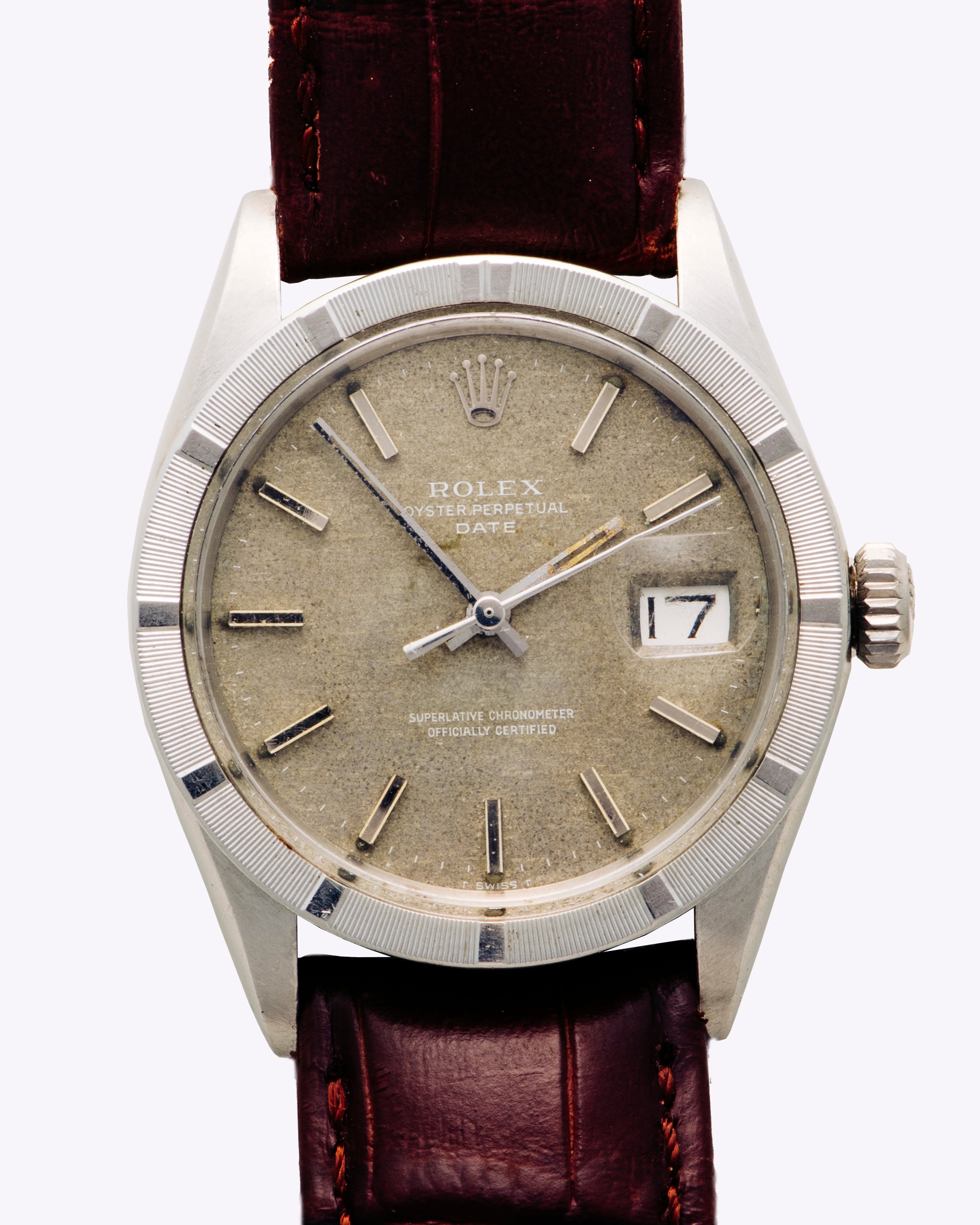 Rolex Oyster Perpetual Date on Leather Strap